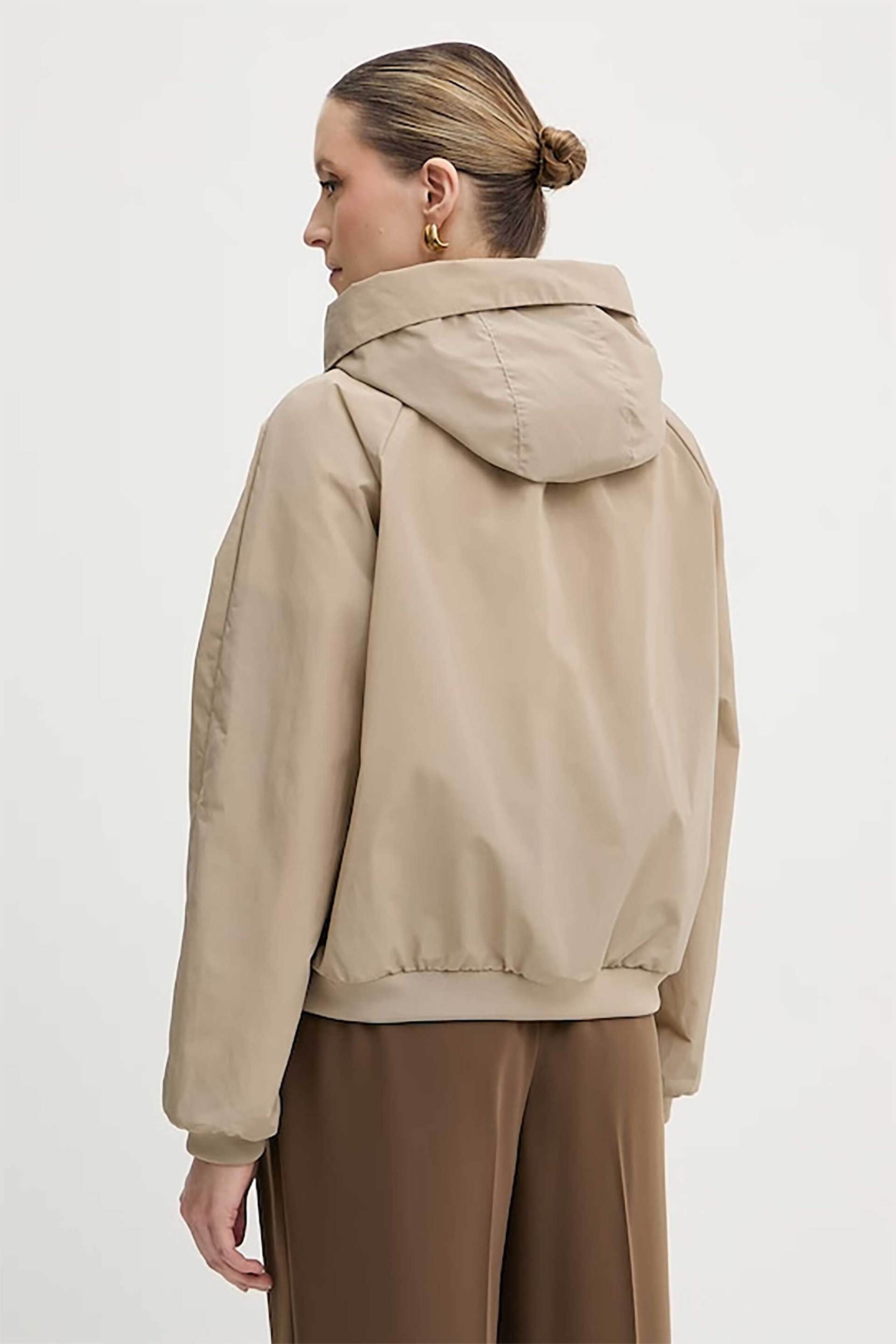 Armani Exchange Γυναικείο Μπουφάν με Κουκούλα - Xw001932Af21526 Μπεζ
