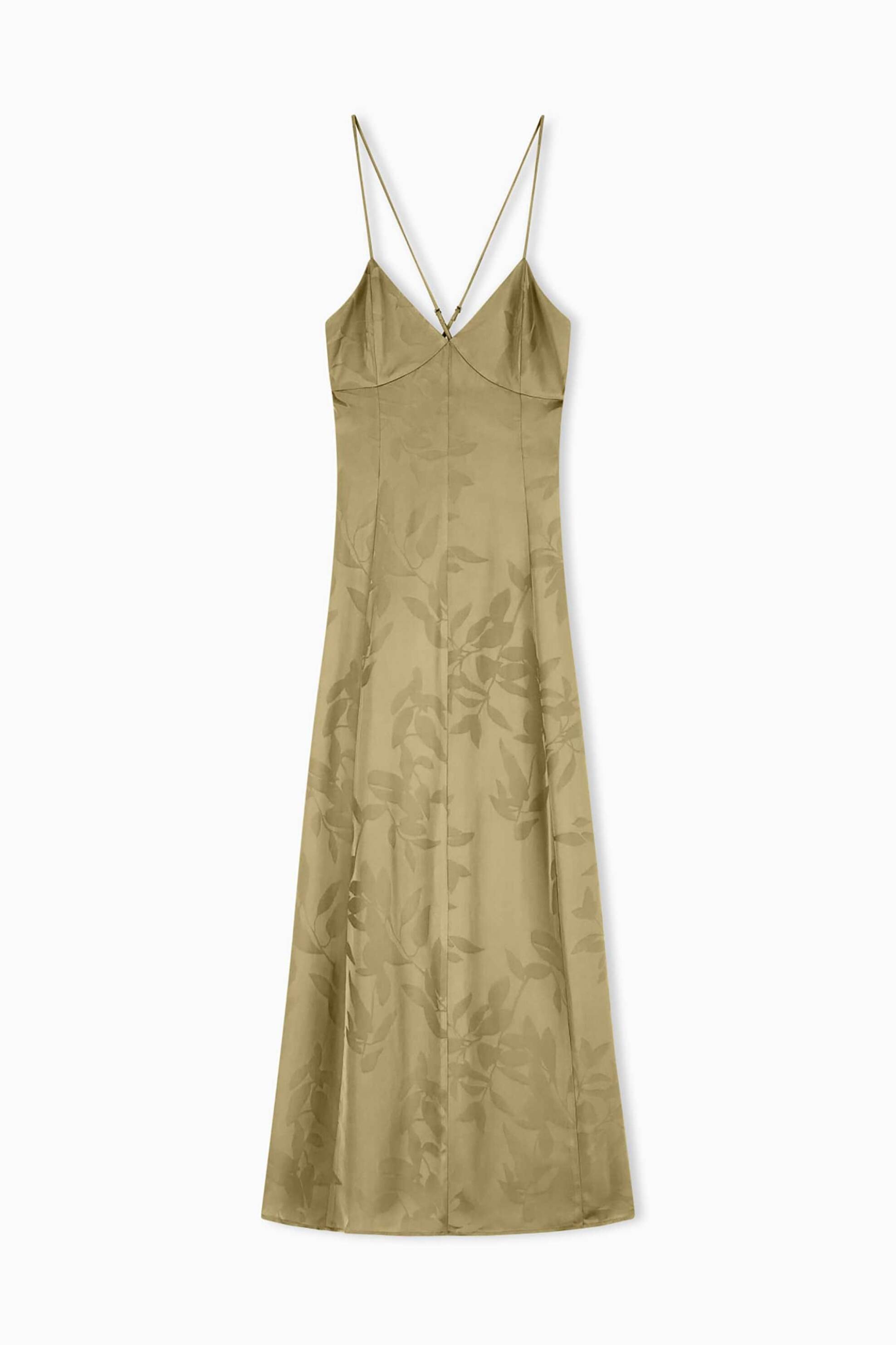 Armani Exchange Γυναικείο Midi Αμάνικο Φόρεμα με All-Over Print - Xw002012Af21551 Λαδί