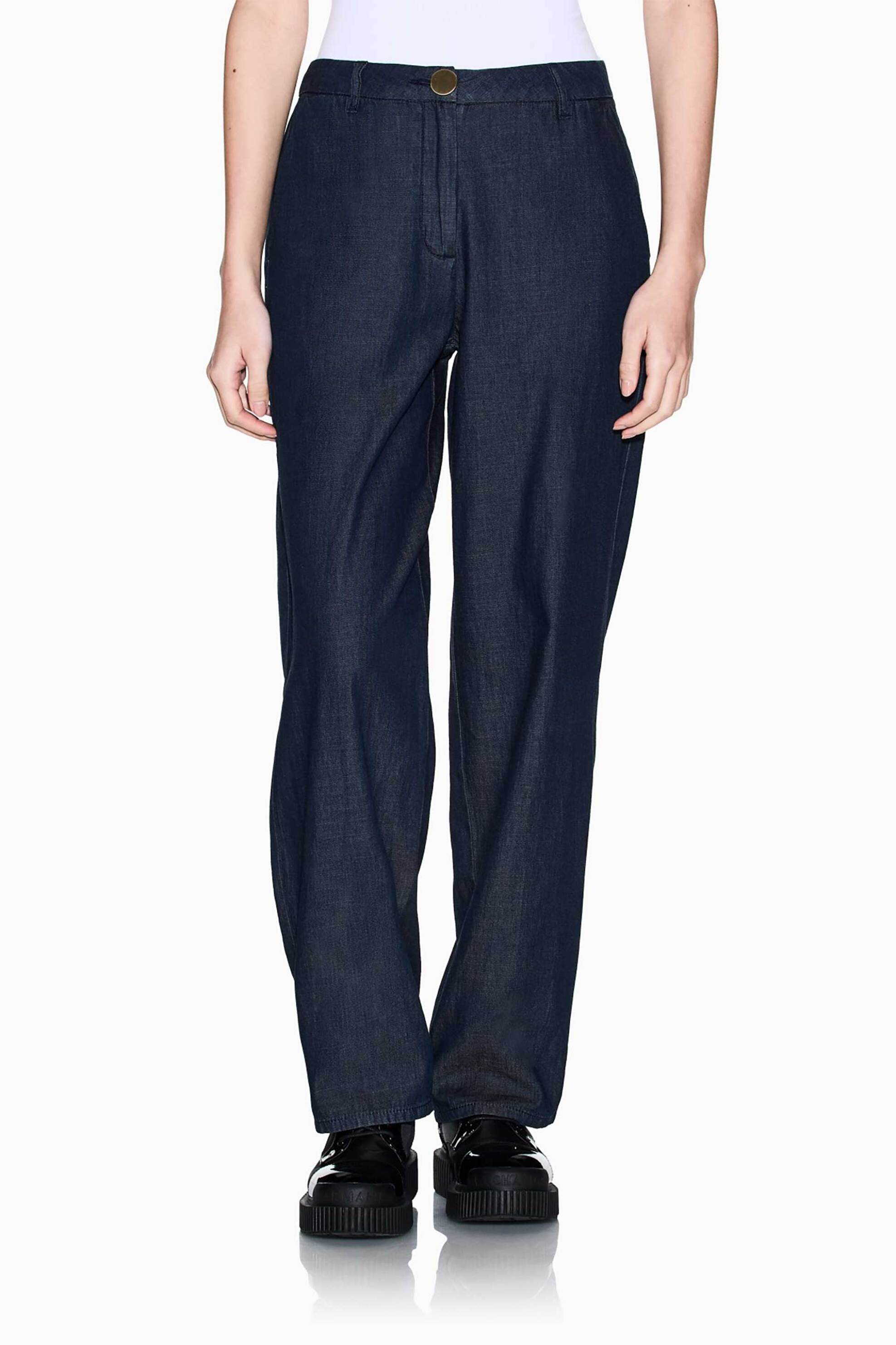 ARMANI EXCHANGE Armani Exchange γυναικείο τζιν παντελόνι Relaxed Fit - XW002257AF21337 Denim Blue Σκούρο - 2
