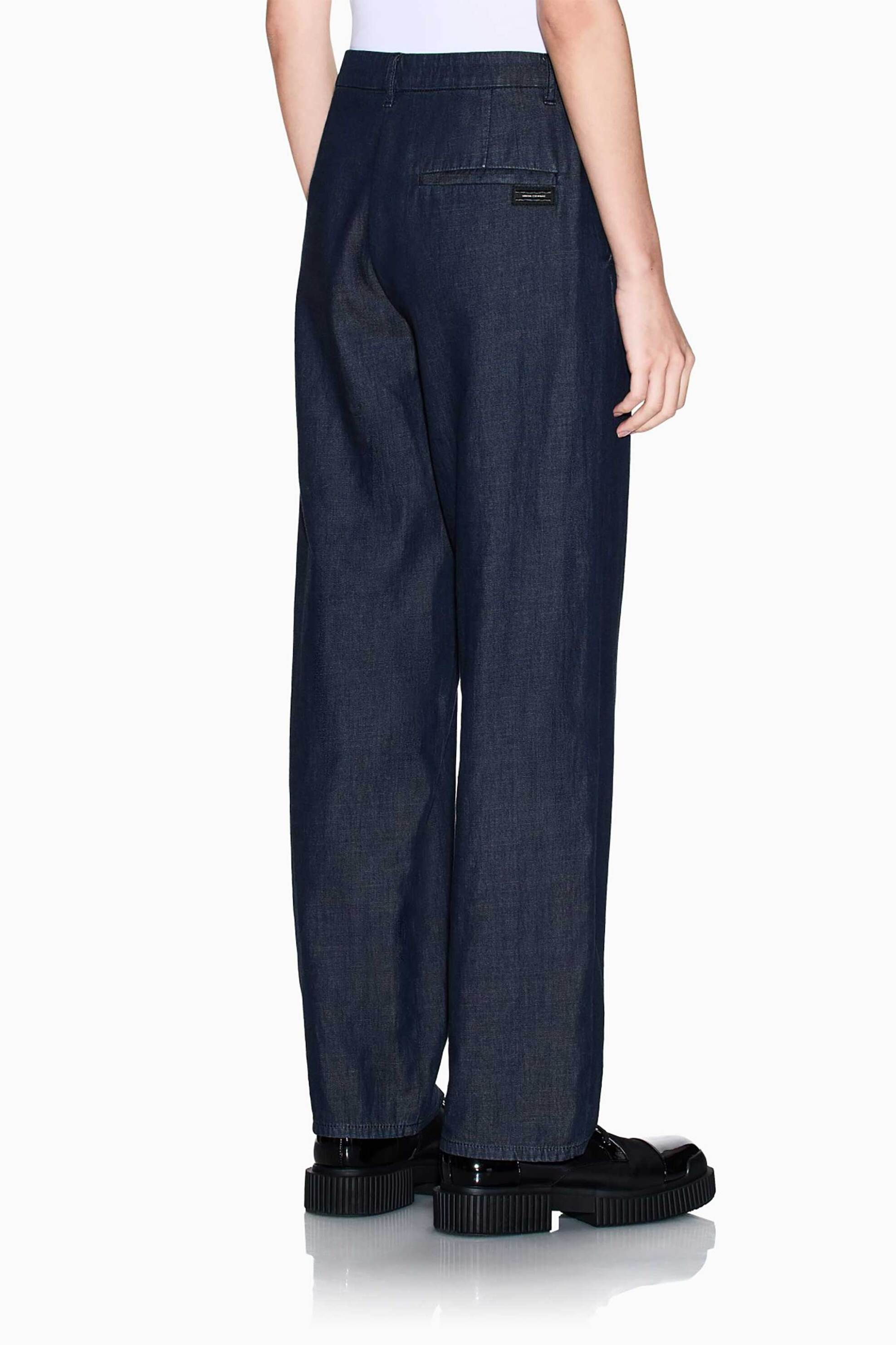 ARMANI EXCHANGE Armani Exchange γυναικείο τζιν παντελόνι Relaxed Fit - XW002257AF21337 Denim Blue Σκούρο - 3