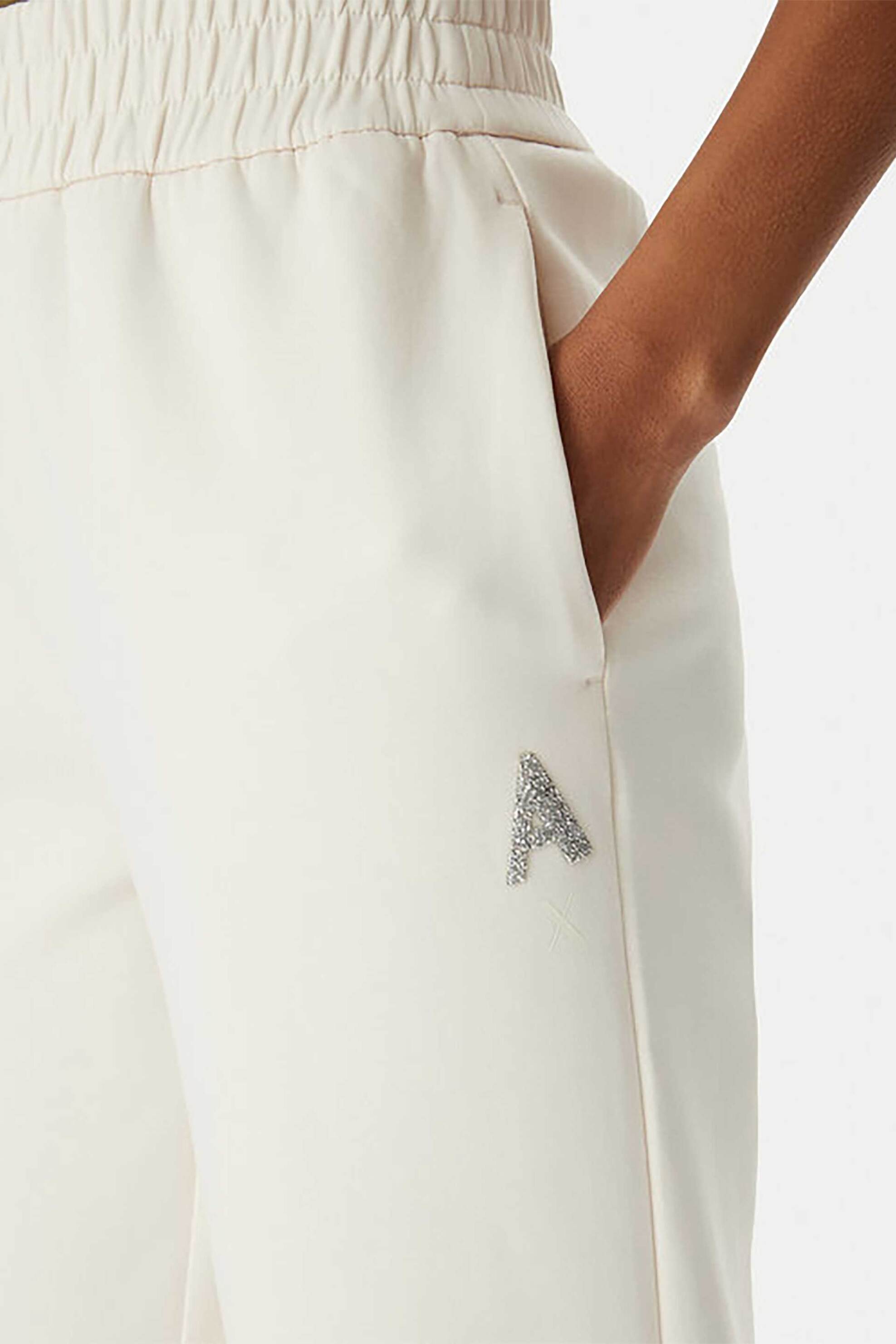 ARMANI EXCHANGE Armani Exchange γυναικείο παντελόνι φόρμας με monogram Regular Fit - XW002840AF21298 Κρέμ - 3