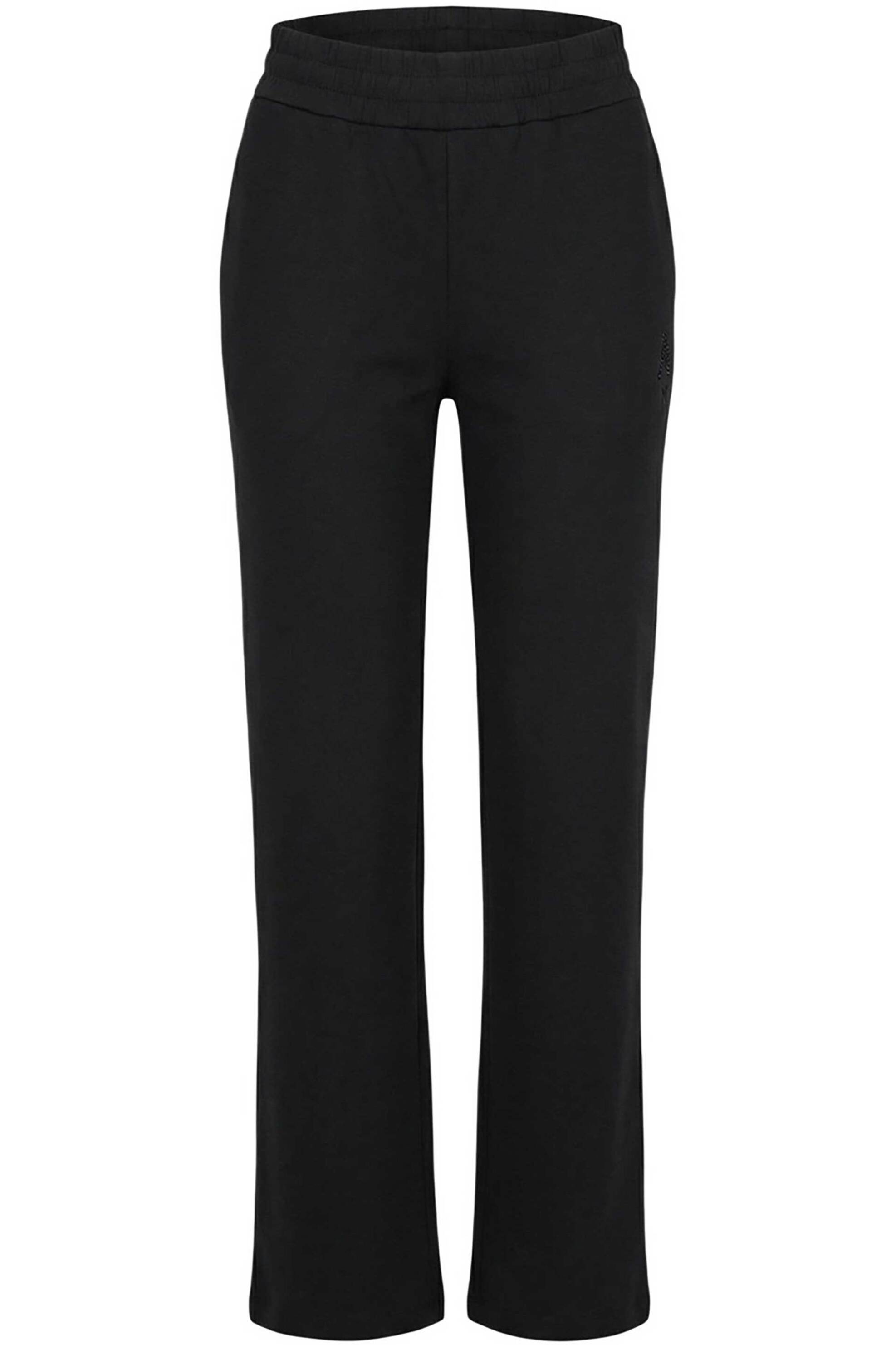 Armani Exchange Γυναικείο Παντελόνι Φόρμας με Monogram Regular Fit - Xw002840Af21298 Μαύρο