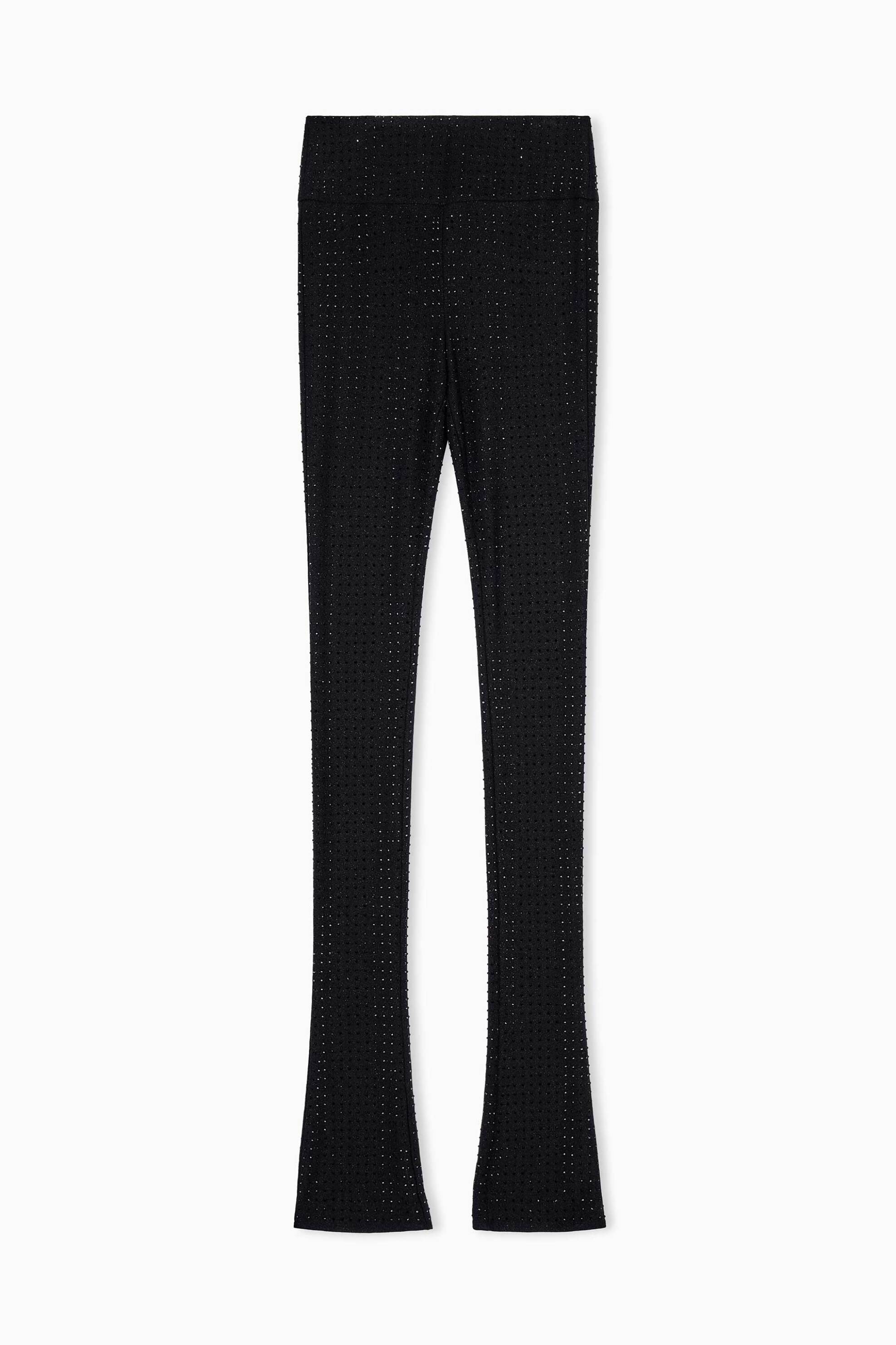 ARMANI EXCHANGE Armani Exchange γυναικείο ψηλόμεσο κολάν με στρας Slim Fit - XW002415AF25519 Μαύρο - 2