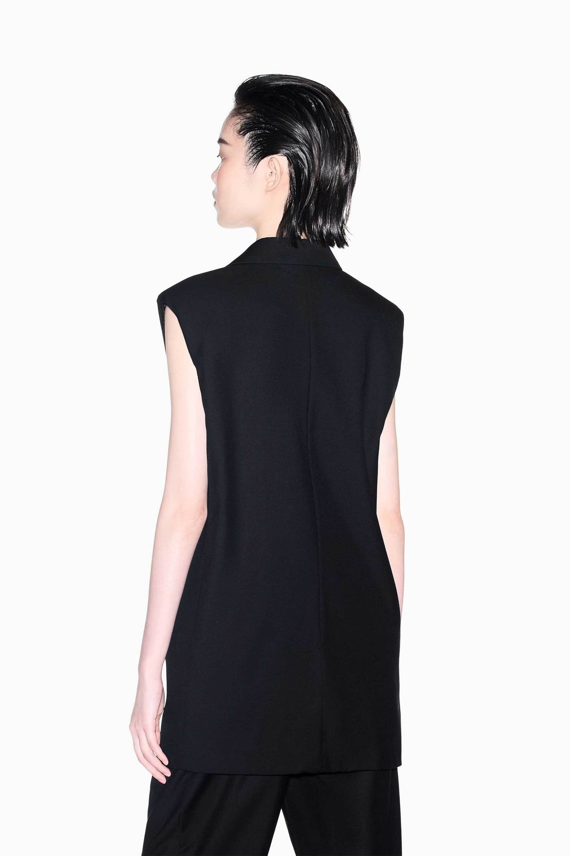 ARMANI EXCHANGE Armani Exchange γυναικείο γιλέκο με λογότυπο Regular Fit - XW002463AF26067 Μαύρο - 4