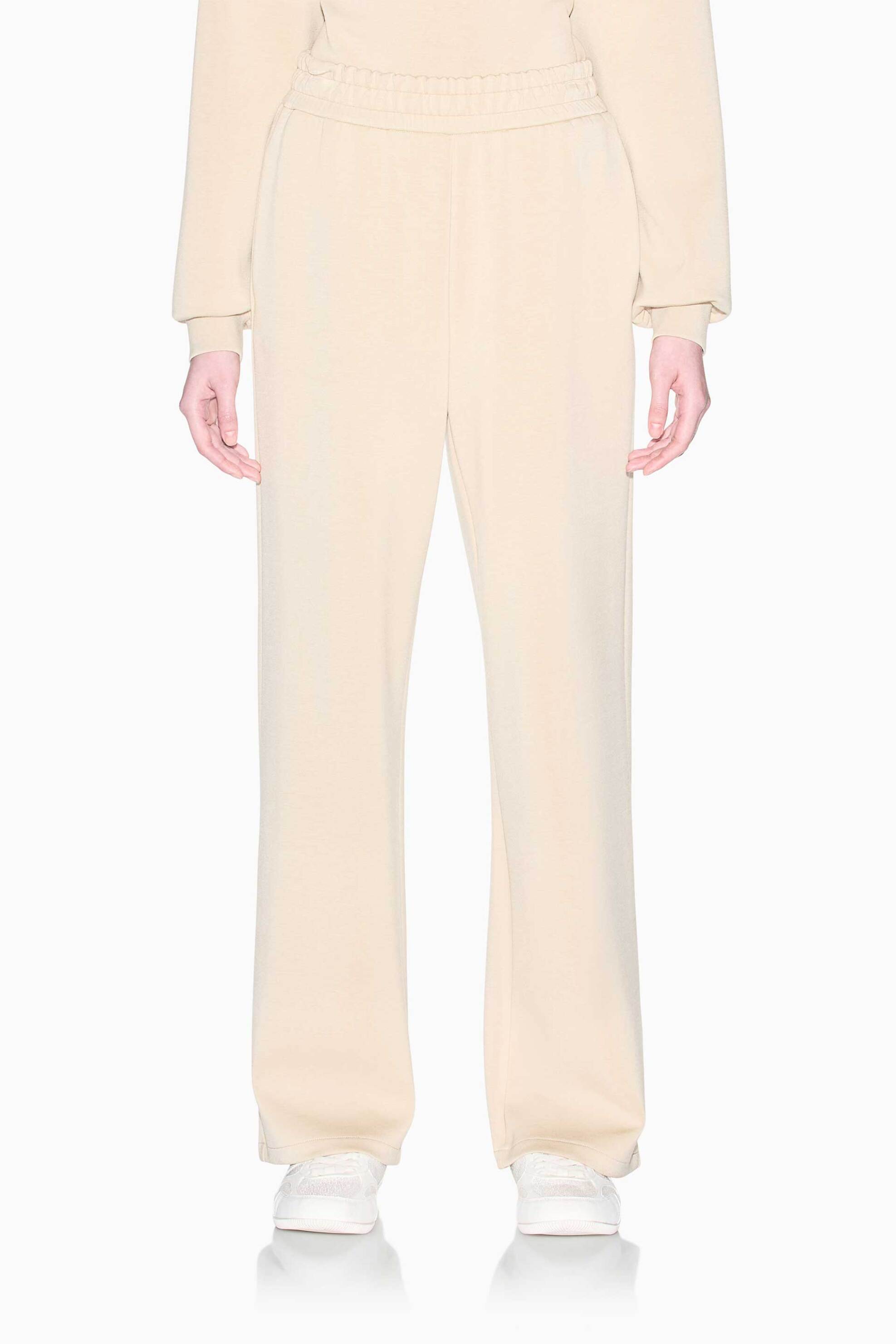 Armani Exchange γυναικείο παντελόνι φόρμας με λογότυπο Regular Fit - XW002854AF16111 Μπεζ