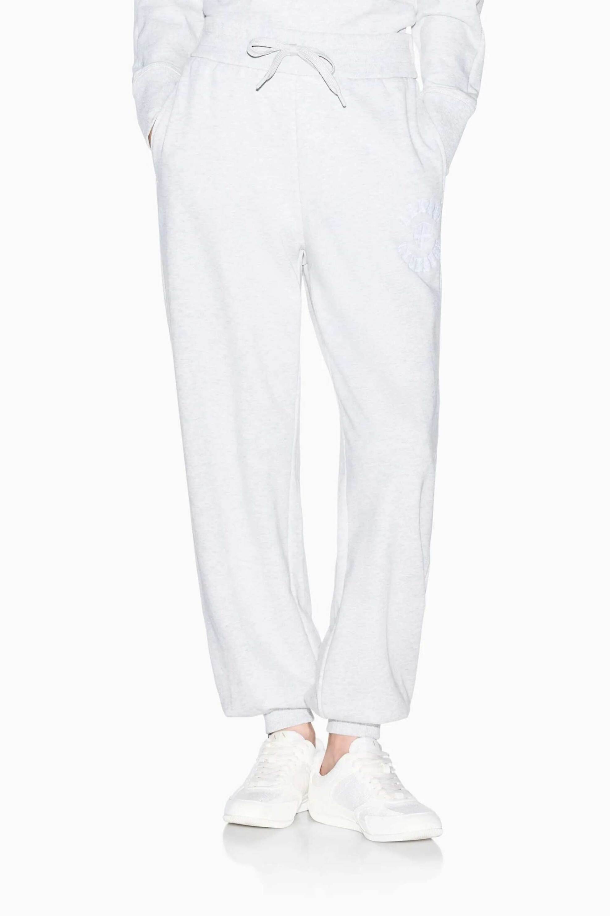 Armani Exchange γυναικείο παντελόνι φόρμας με λογότυπο Regular Fit - XW002858AF25527 Γκρι Ανοιχτό