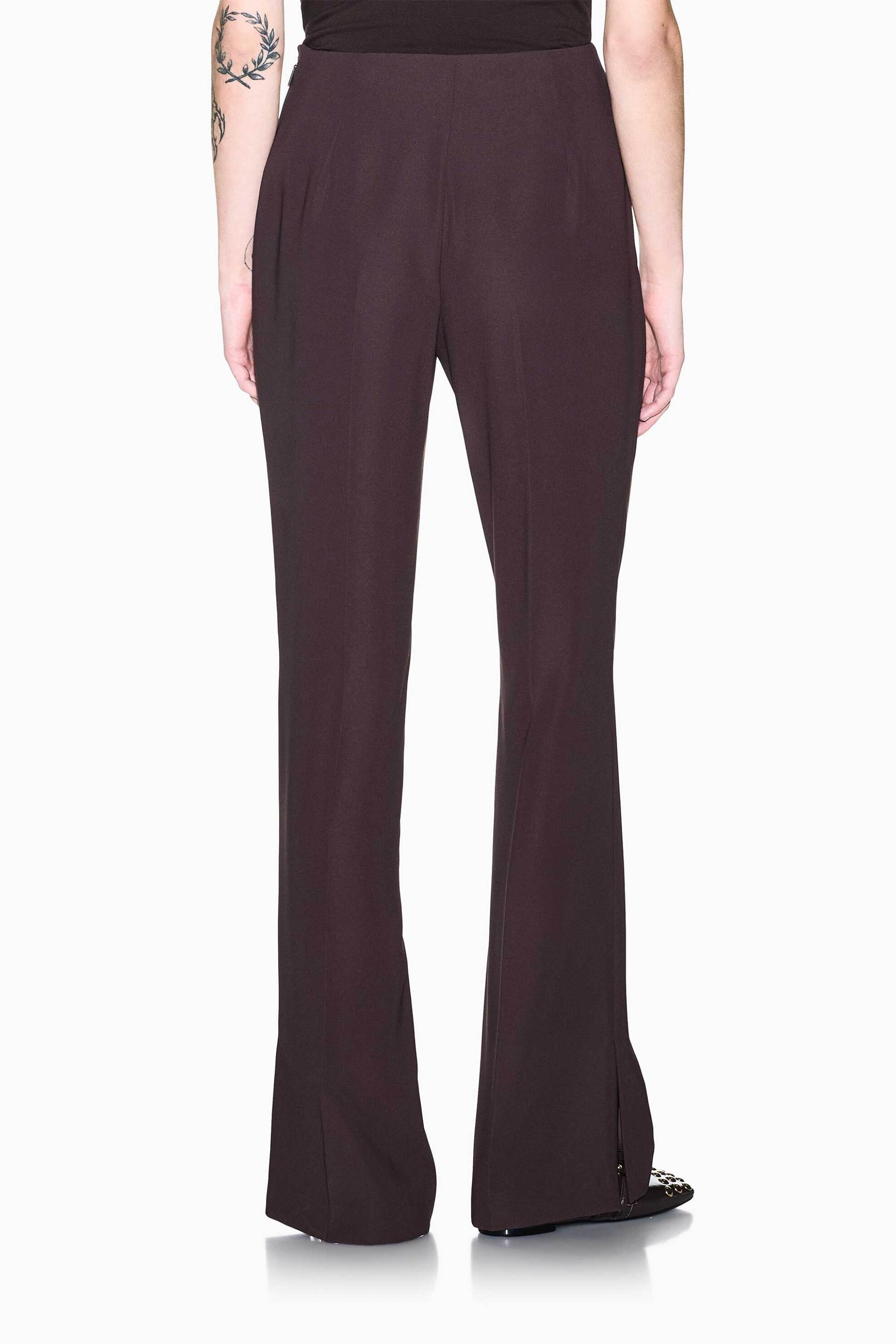 ARMANI EXCHANGE Armani Exchange γυναικείο ψηλόμεσο παντελόνι Slim Fit - XW003138AF26071 Καφέ Σκούρο - 4
