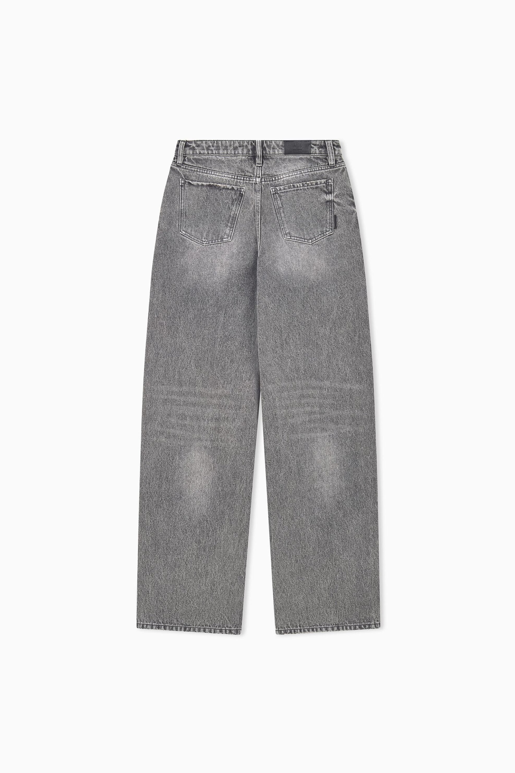 ARMANI EXCHANGE Armani Exchange γυναικείο τζιν παντελόνι πεντάτσεπο με στρας Oversized Fit - XW000100AF25772 Γκρι - 3