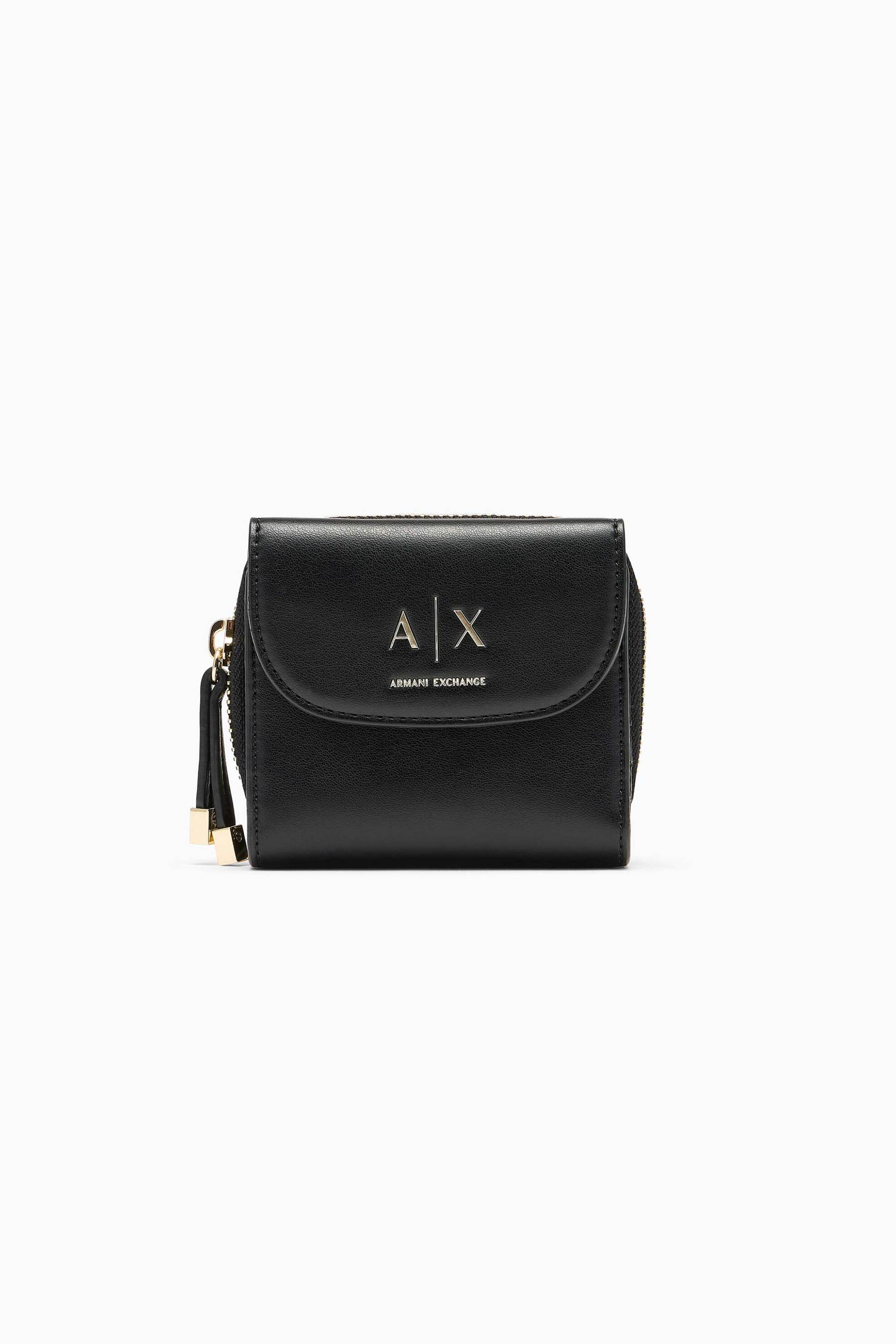 Armani Exchange γυναικείο πορτοφόλι με λογότυπο - XW003312AF19902 Μαύρο