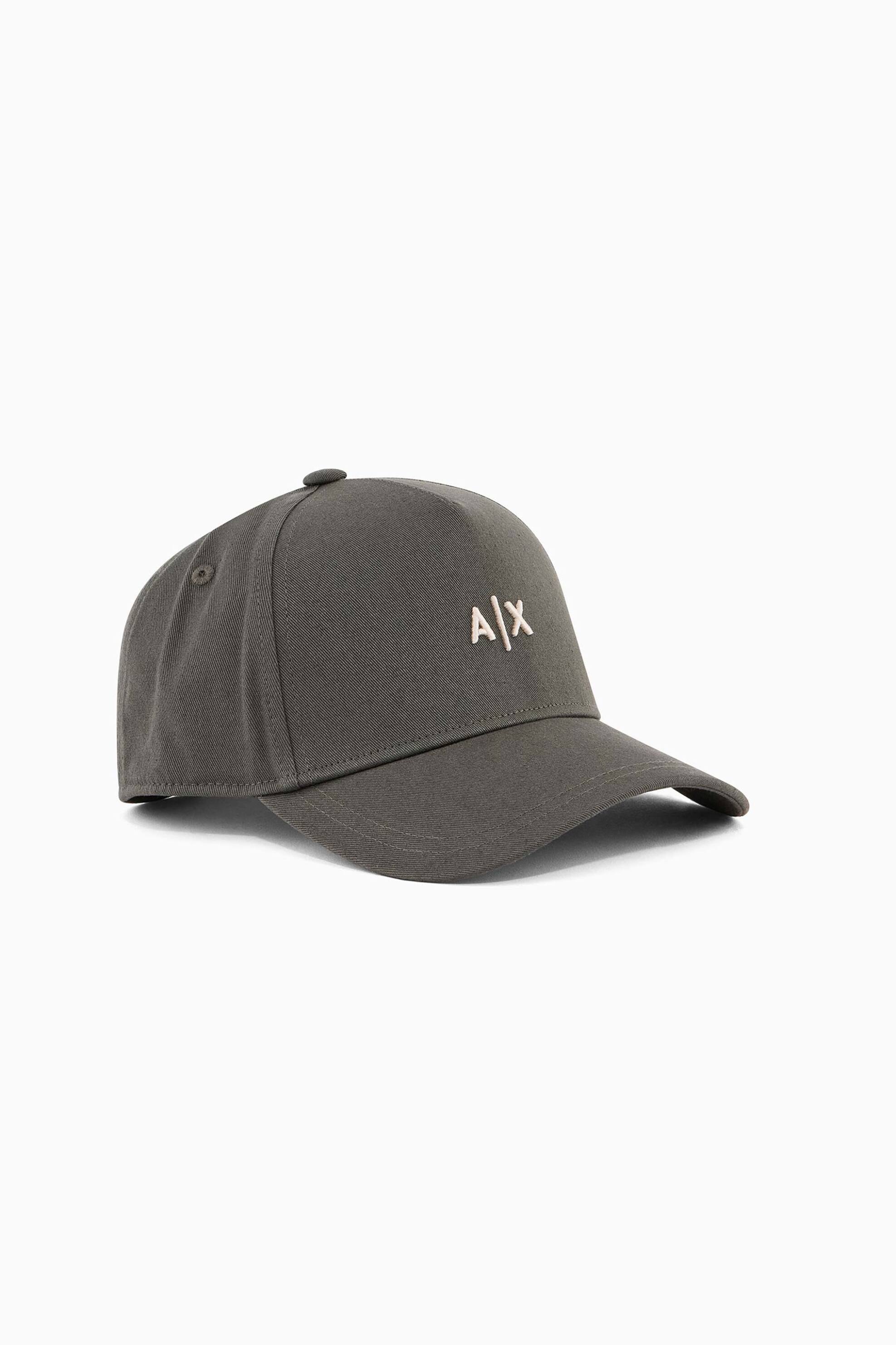 Armani Exchange ανδρικό καπέλο με κεντημένο logo - 954112CC571 Ανθρακί