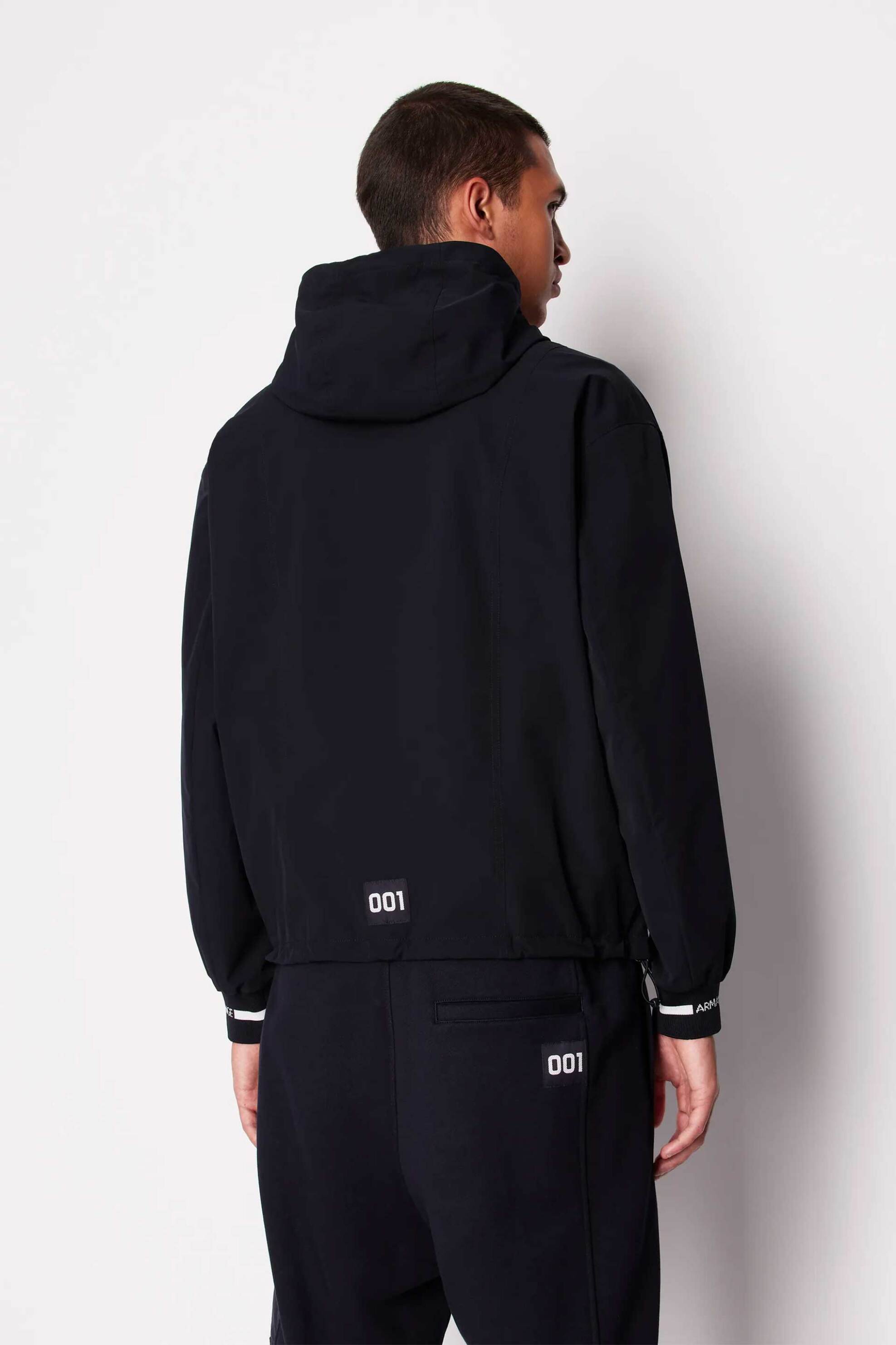 Armani Exchange Ανδρικό Jacket με Κουκούλα - 3Dzbl9Zn3Fz Σκούρο Μπλε