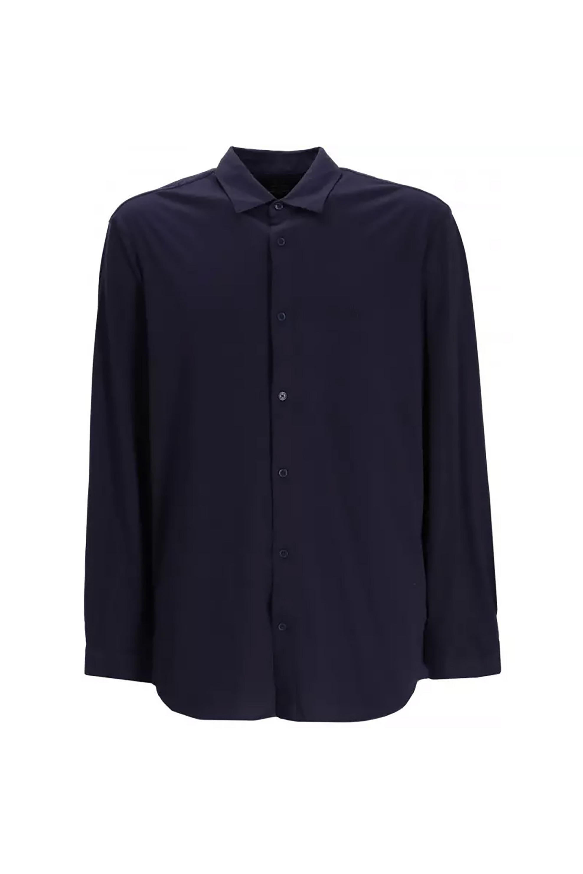 Armani Exchange Ανδρικό Μονόχρωμο Πουκάμισο - 3Dzchqzj8Ez Μπλε Σκούρο