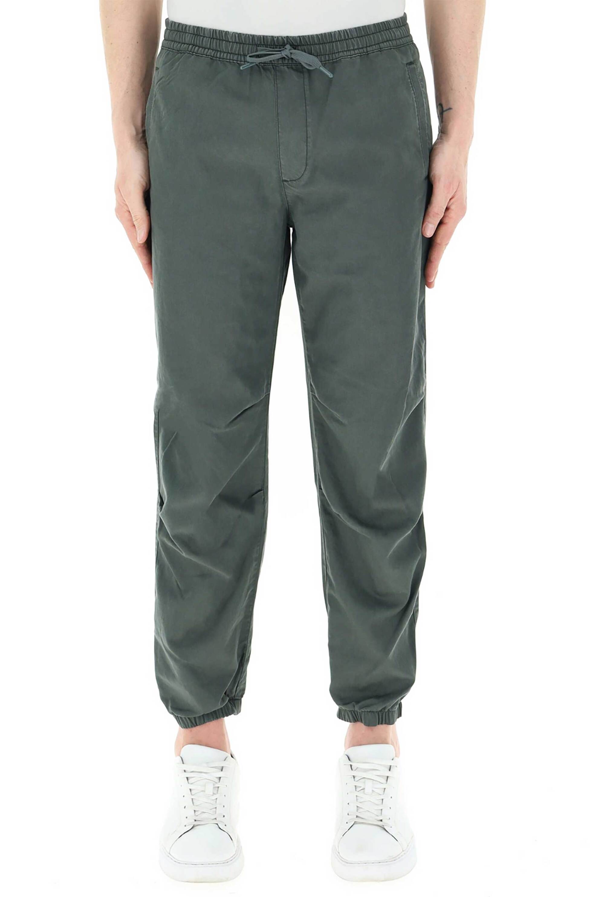 Armani Exchange ανδρικό casual παντελόνι με ελαστική μέση - 3DZP33ZN3LZ Χακί