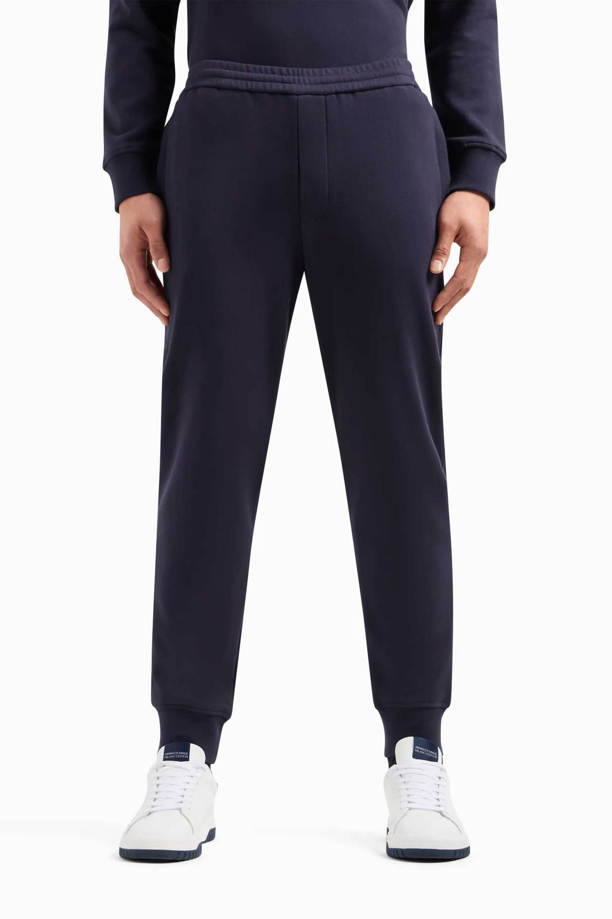 Armani Exchange ανδρικό παντελόνι φόρμας Tapered leg - 3DZPHHZJGGZ Μπλε Σκούρο