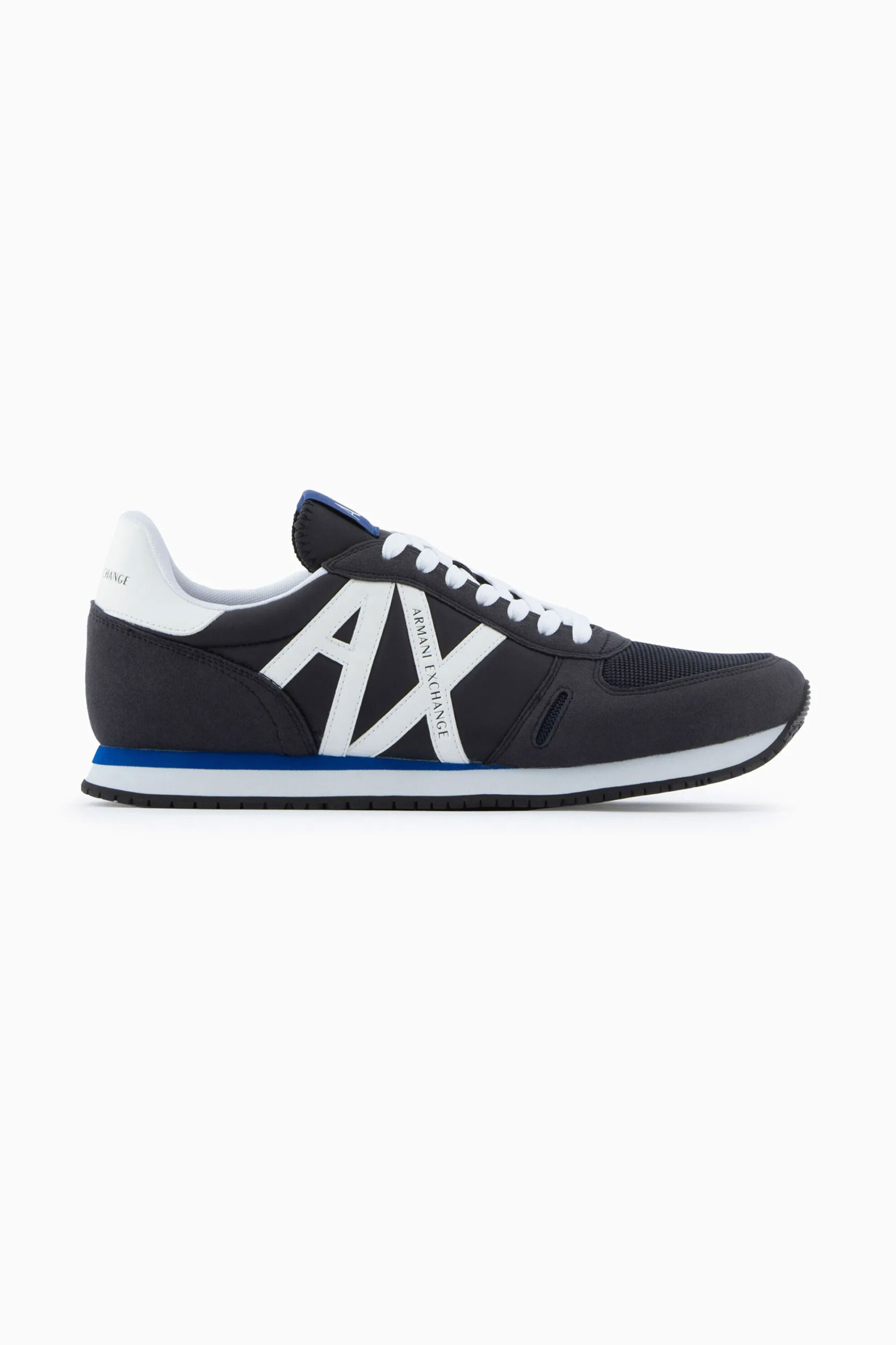 Ανδρική Μόδα > Ανδρικά Παπούτσια > Ανδρικά Sneakers Armani Exchange ανδρικά sneakers με suede όψη με λογότυπο στο πλάι - XUX017XCC68 Μπλε Σκούρο