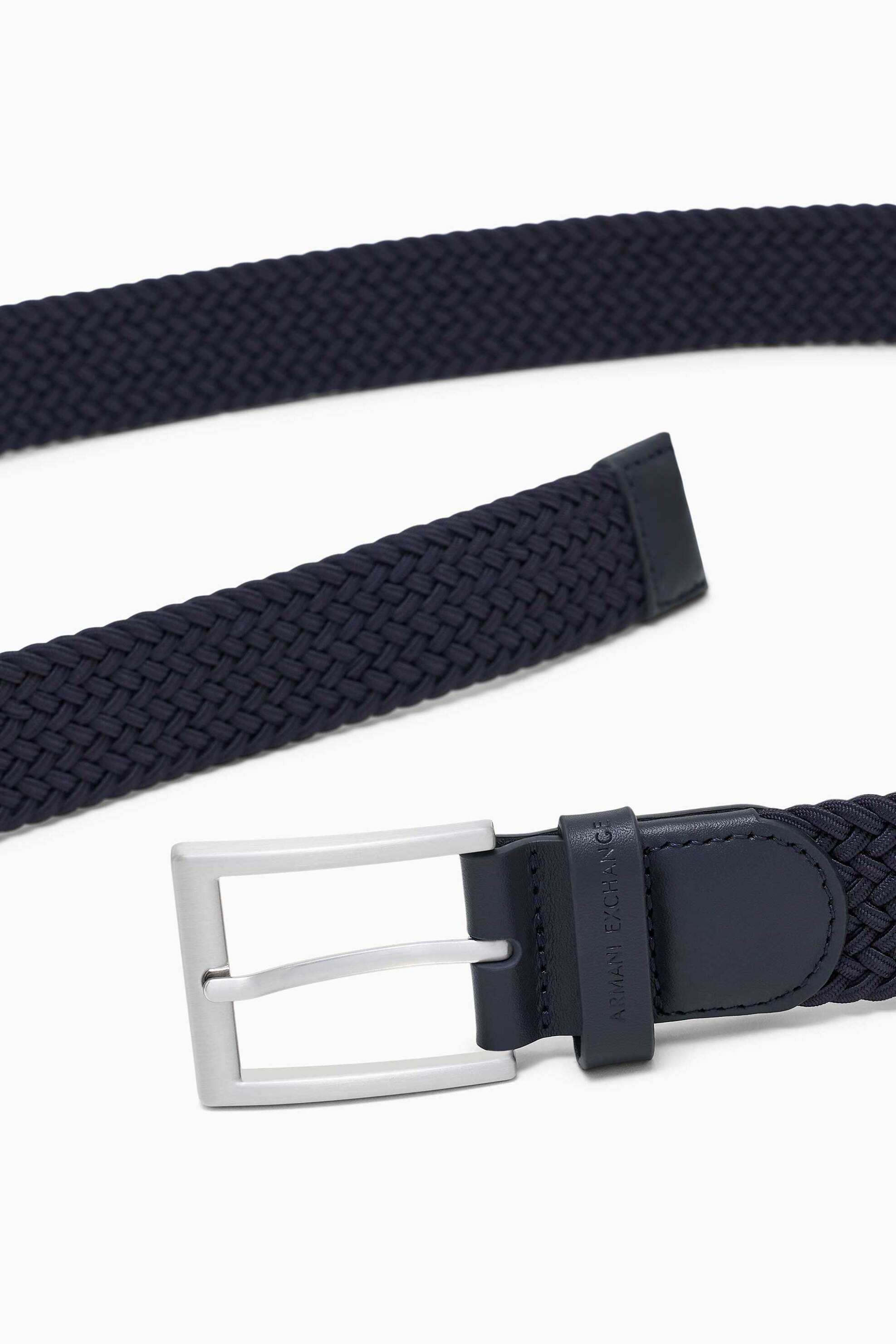 Armani Exchange Ανδρική Ζώνη Πλεκτή - 9513693R863 Σκούρο Μπλε