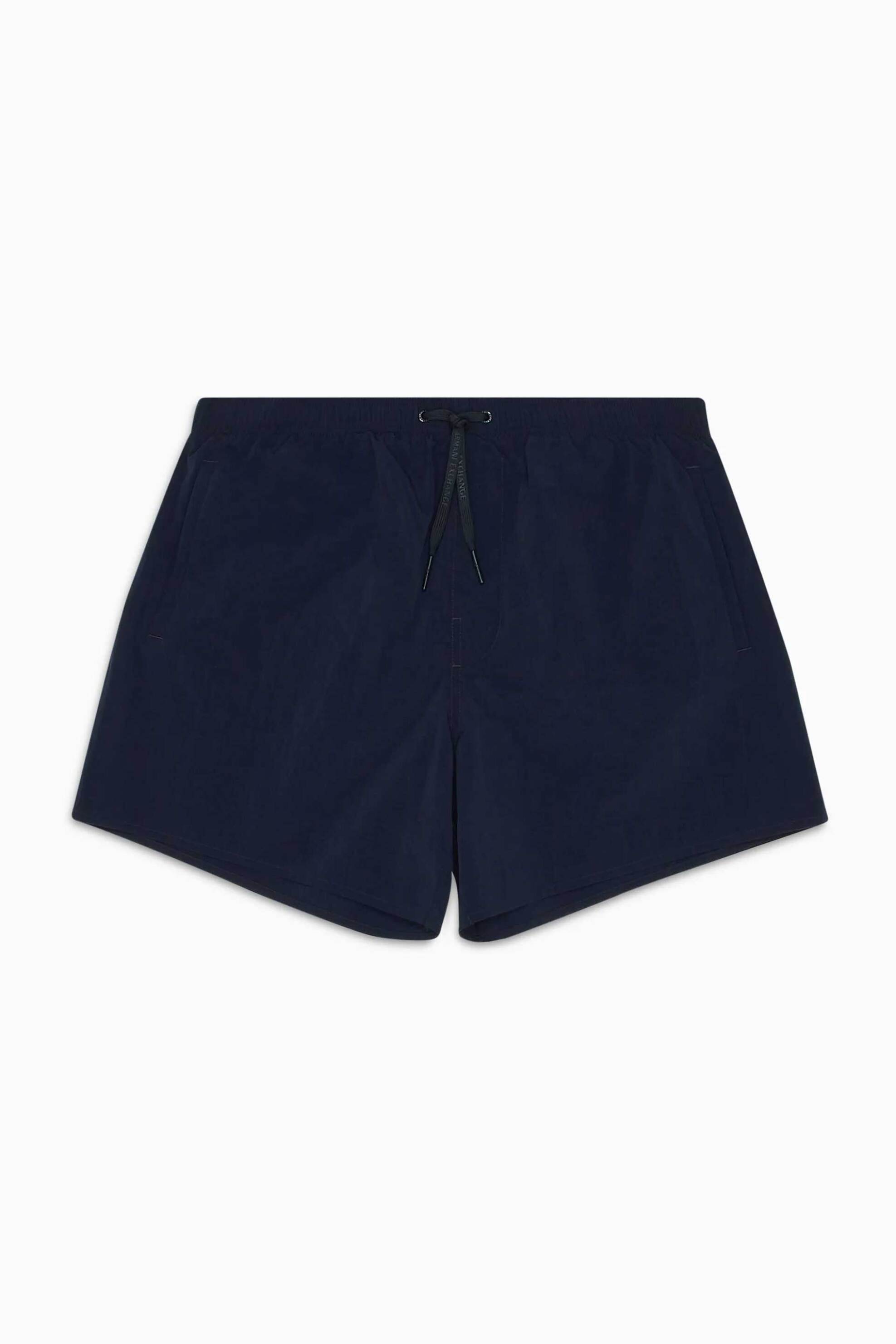 Armani Exchange Ανδρικό Μαγιό Boxer Μονόχρωμο - 9530604R620 Μπλε Σκούρο