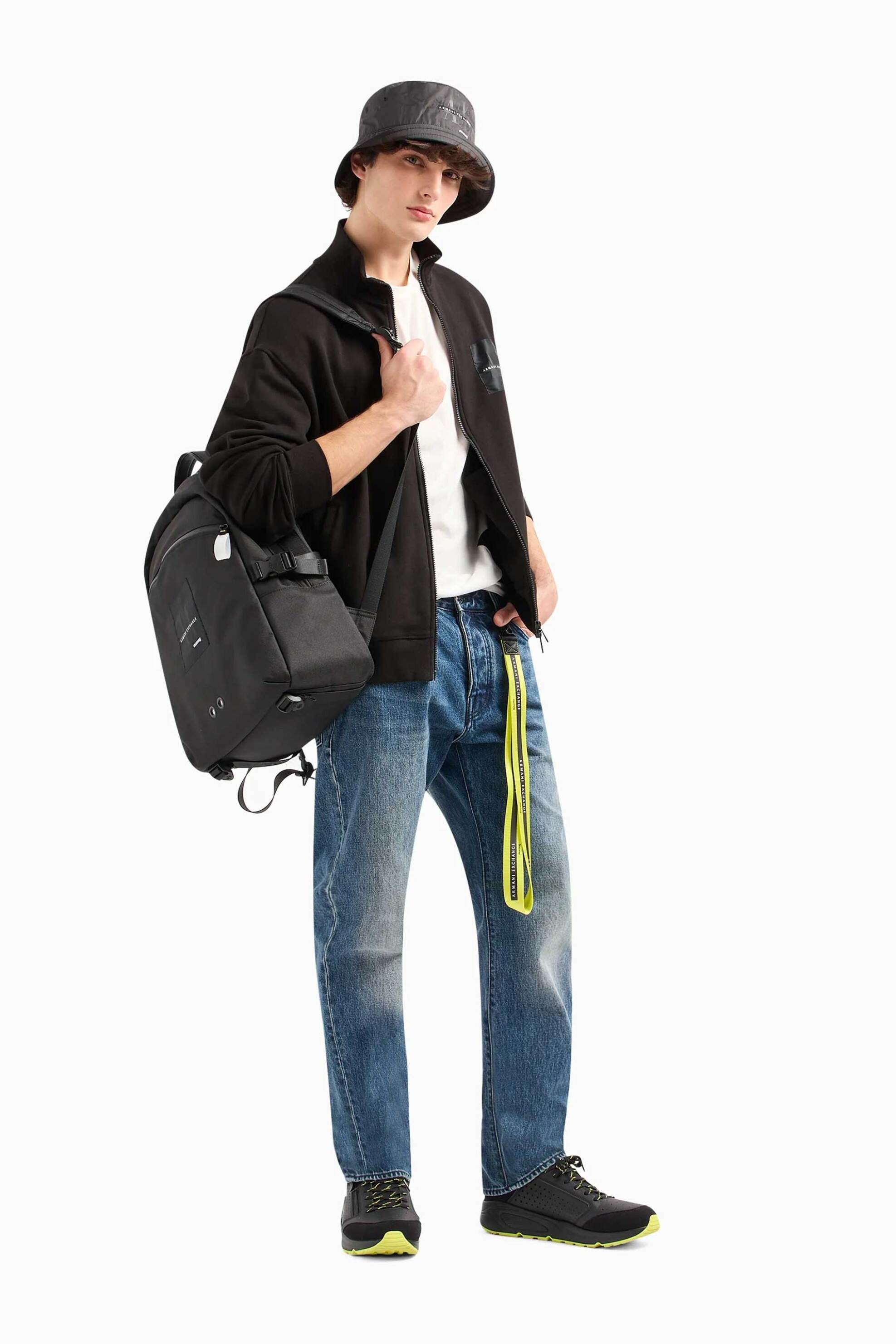 Armani Exchange ανδρικό τζην παντελόνι πεντάτσεπο Relaxed Fit - 3DZJ88Z1XGZ Μπλε