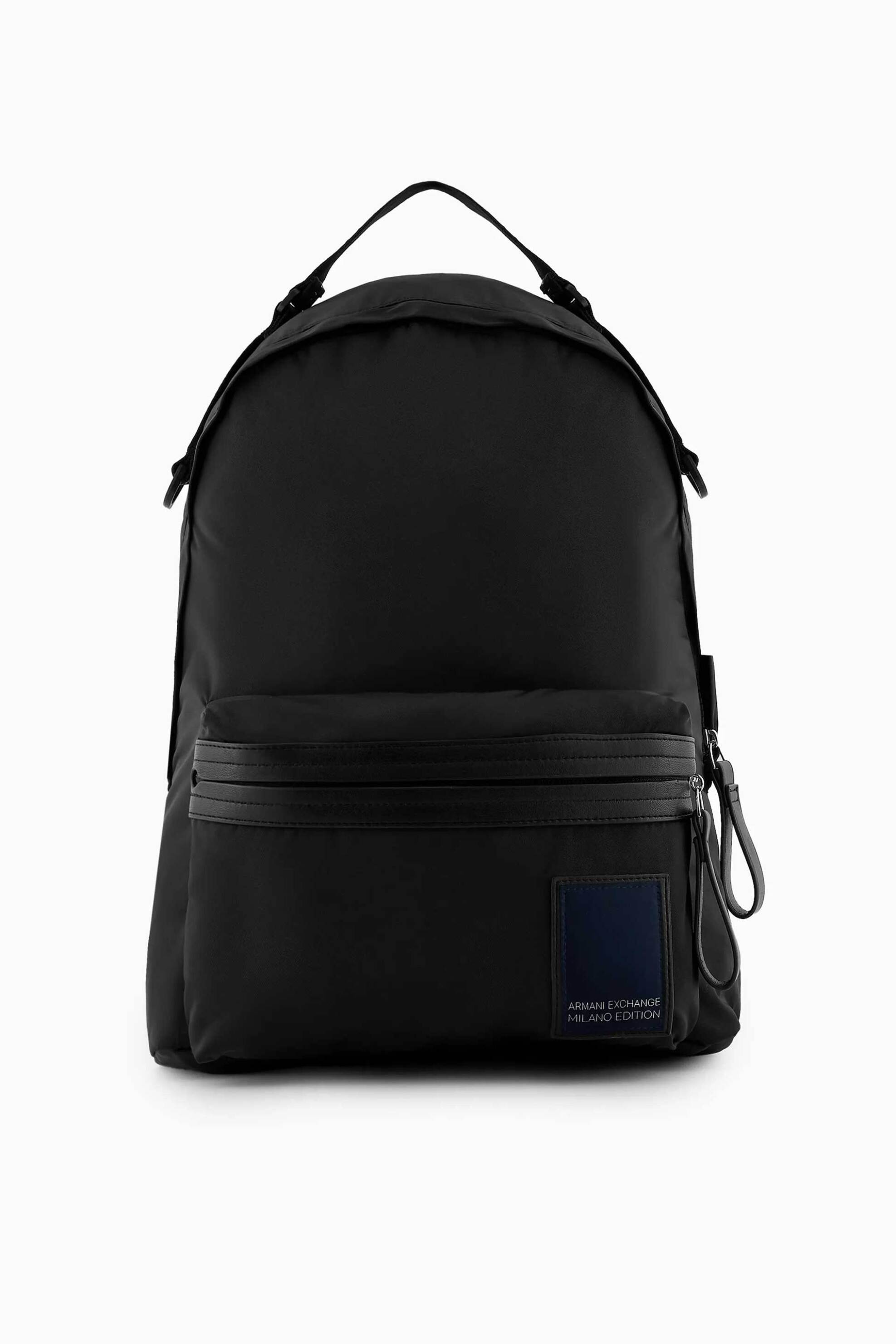 Armani Exchange ανδρικό backpack με logo patch - 9526274R837 Μαύρο
