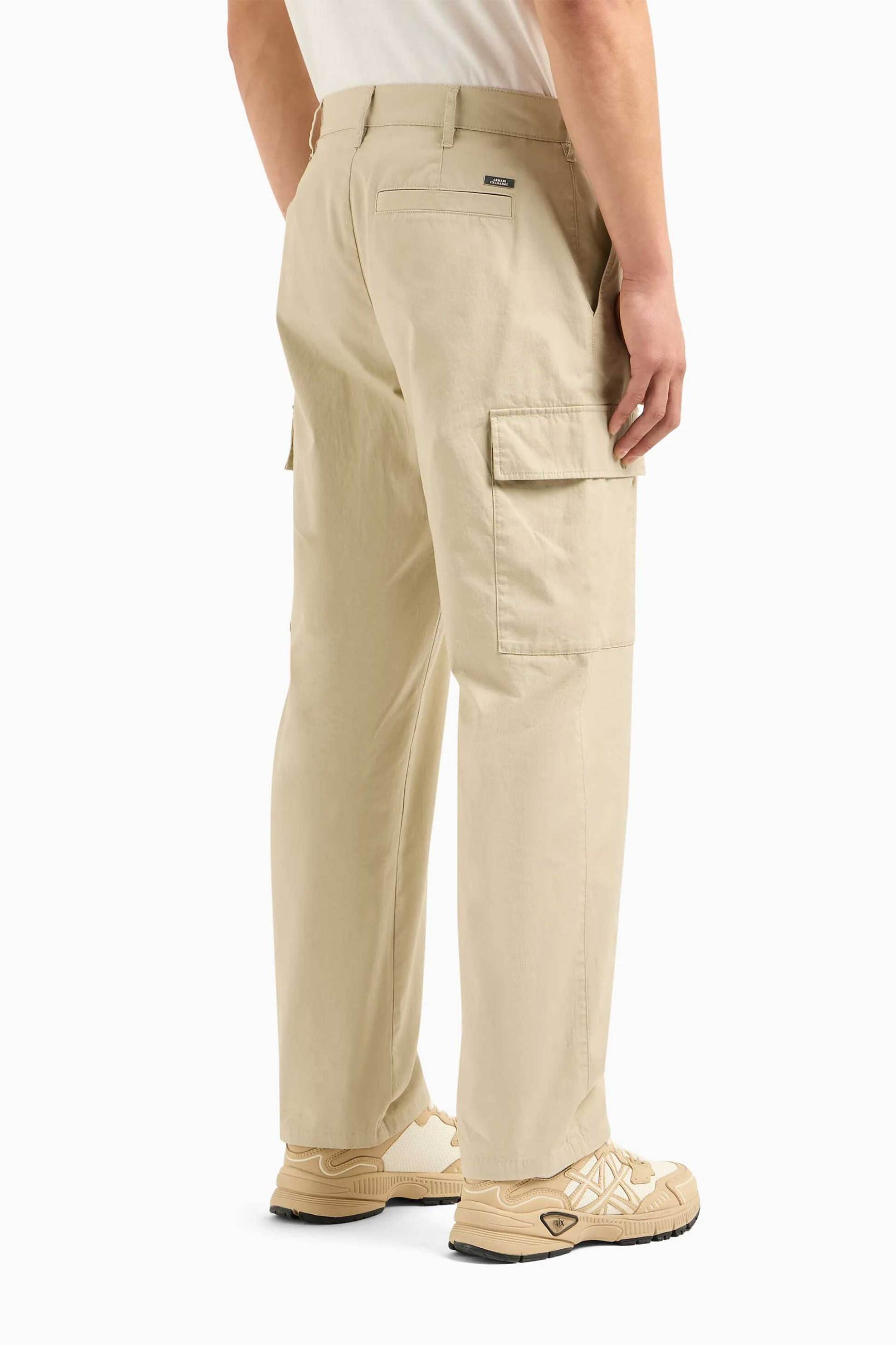 Armani Exchange ανδρικό cargo παντελόνι Loose Fit - 3DZP03ZN3SZ Μπεζ φωτογραφία