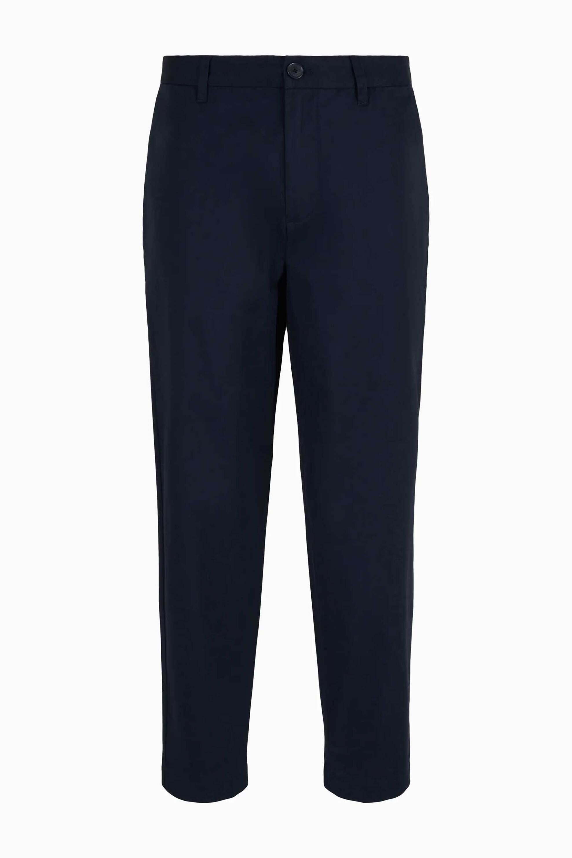 Armani Exchange Ανδρικό Ψηλόμεσο Chino Παντελόνι - 3Dzp07Zn3Tz Μπλε Σκούρο