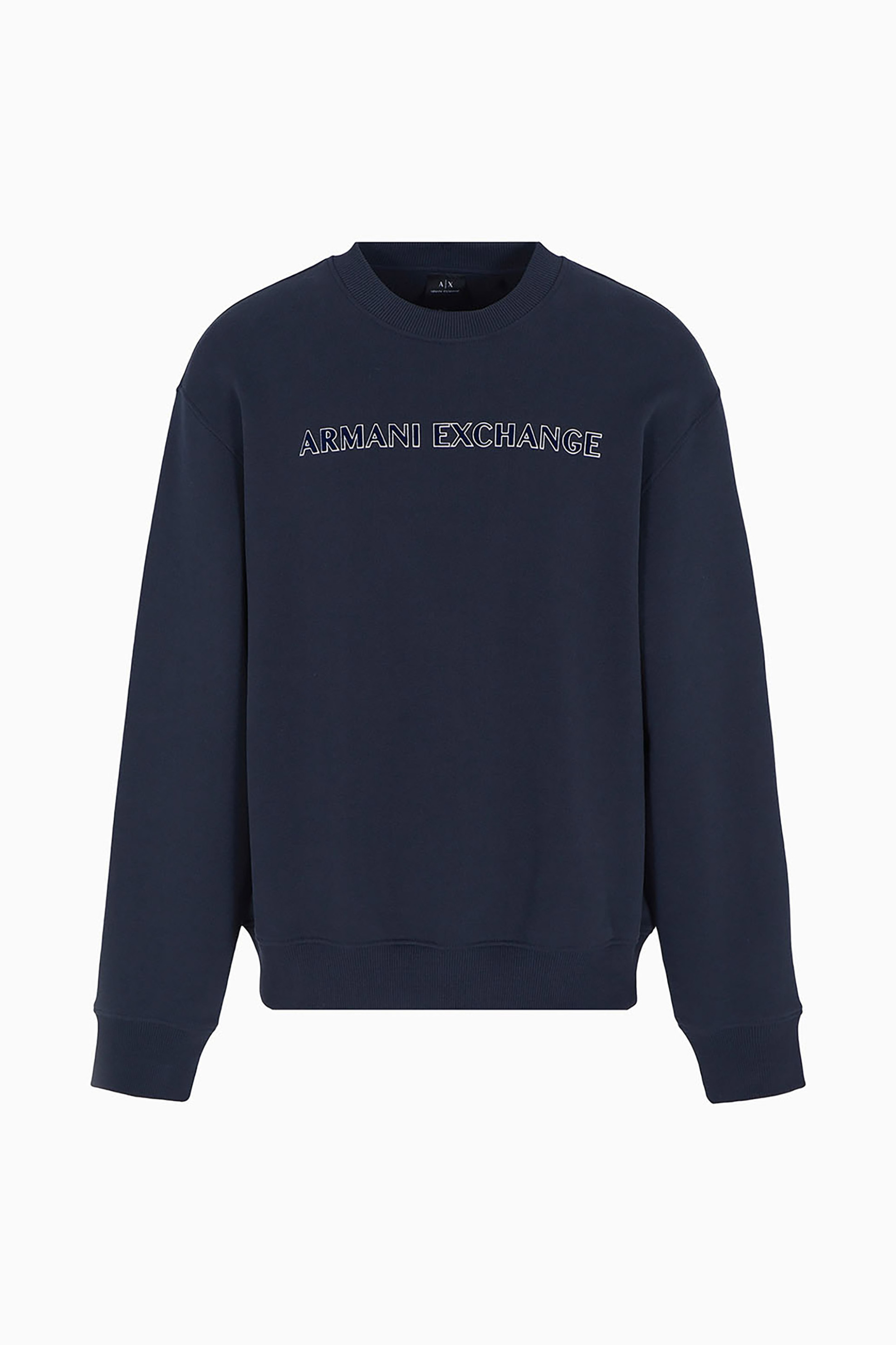 Armani Exchange ανδρική μπλούζα φούτερ με λογότυπο - 6DZMBAZJADZ Μπλε Σκούρο φωτογραφία