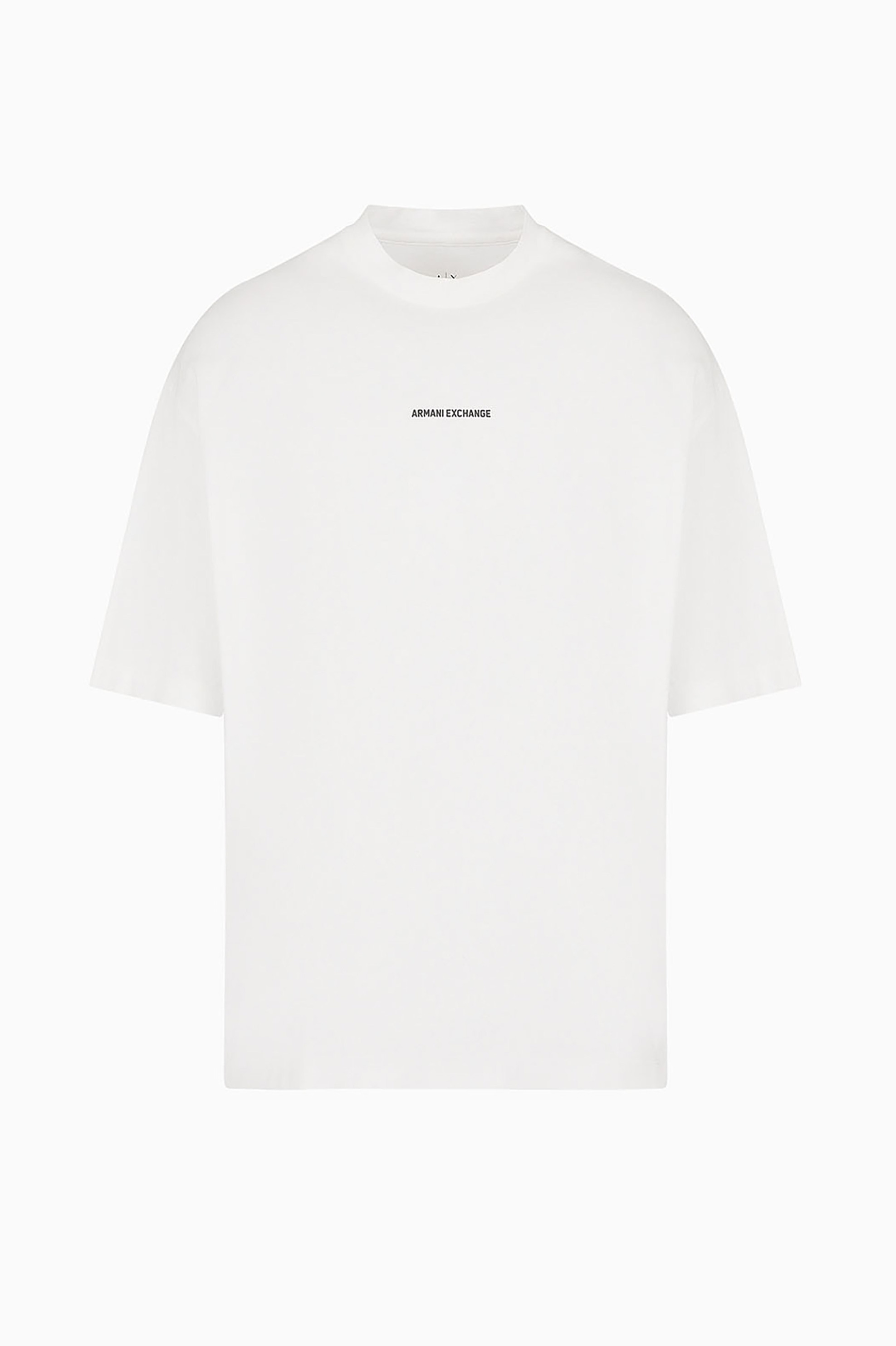 Armani Exchange ανδρικό T-shirt μονόχρωμο με λογότυπο - 6DZTLSZJLFZ Λευκό φωτογραφία