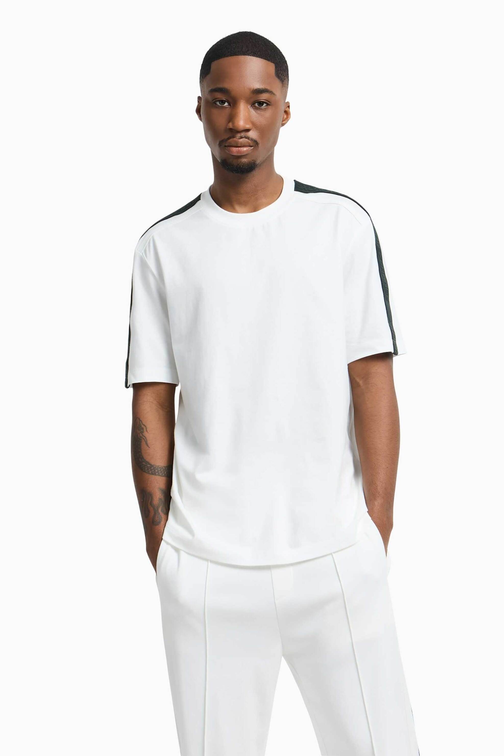 ARMANI EXCHANGE Armani Exchange ανδρικό T-shirt μονόχρωμο - XM000322AF10361 Λευκό