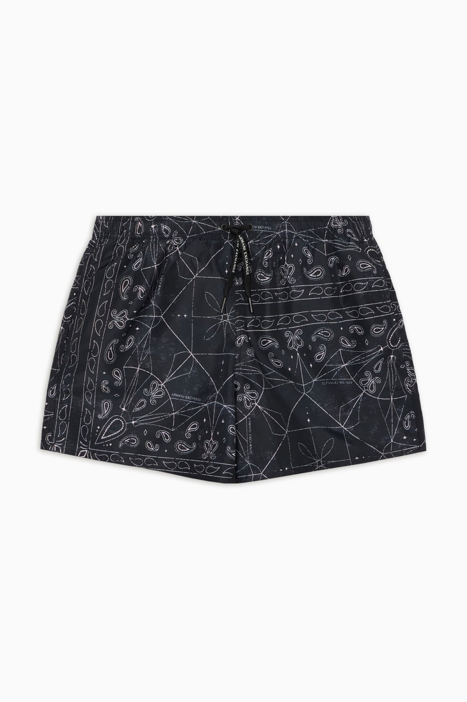 ARMANI EXCHANGE Armani Exchange ανδρικό μαγιό με all-over print - XM000829AF13657 Μαύρο