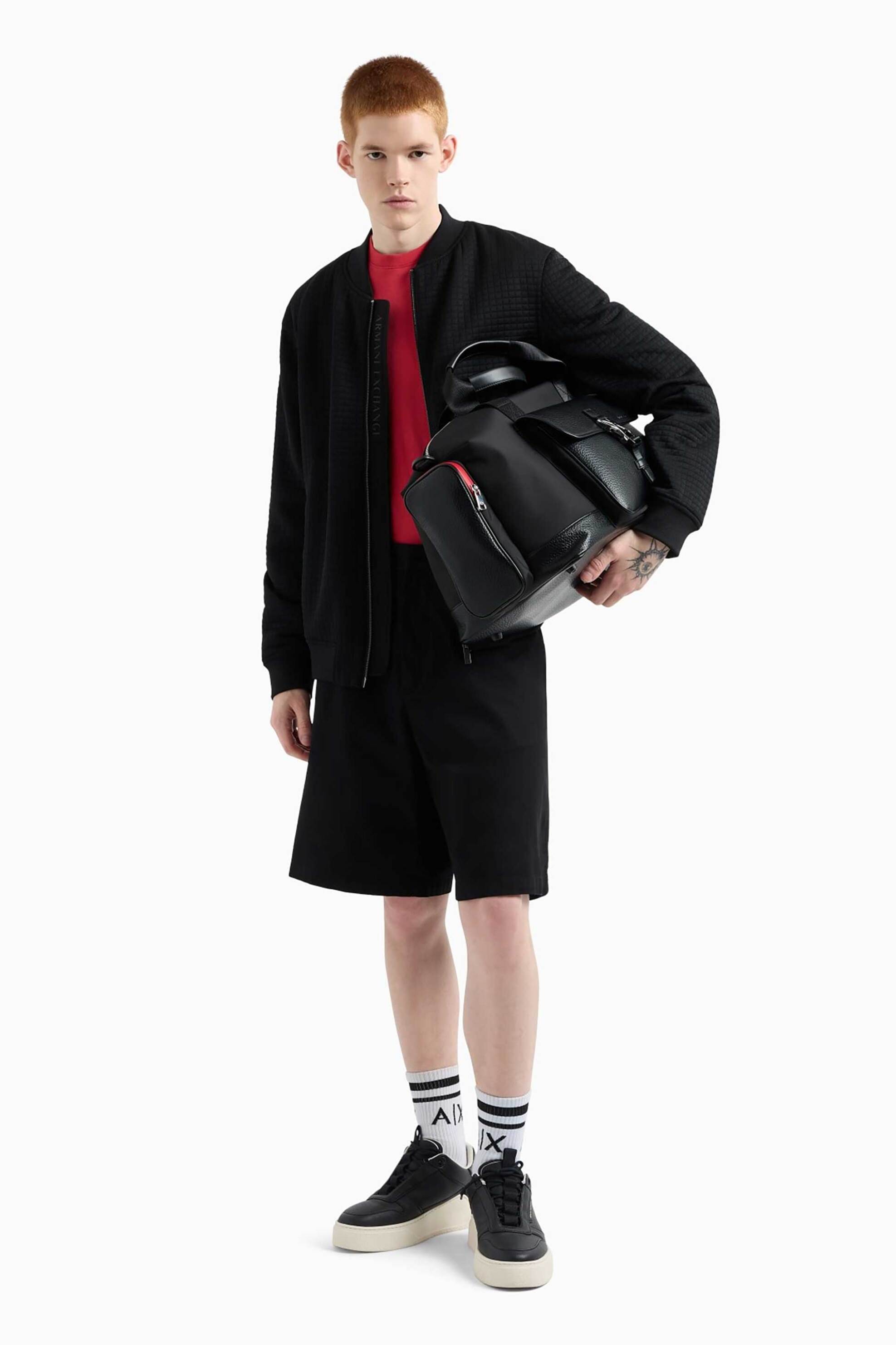 ARMANI EXCHANGE Armani Exchange ανδρική βερμούδα μονόχρωμη - XM001277AF13171 Μαύρο