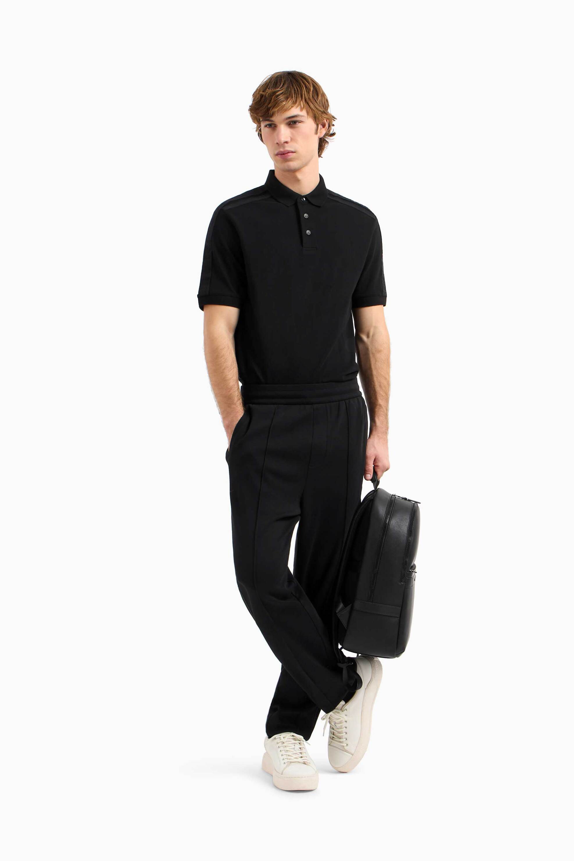 ARMANI EXCHANGE Armani Exchange ανδρικό παντελόνι μονόχρωμο Regular Fit - XM000308AF10365 Μαύρο