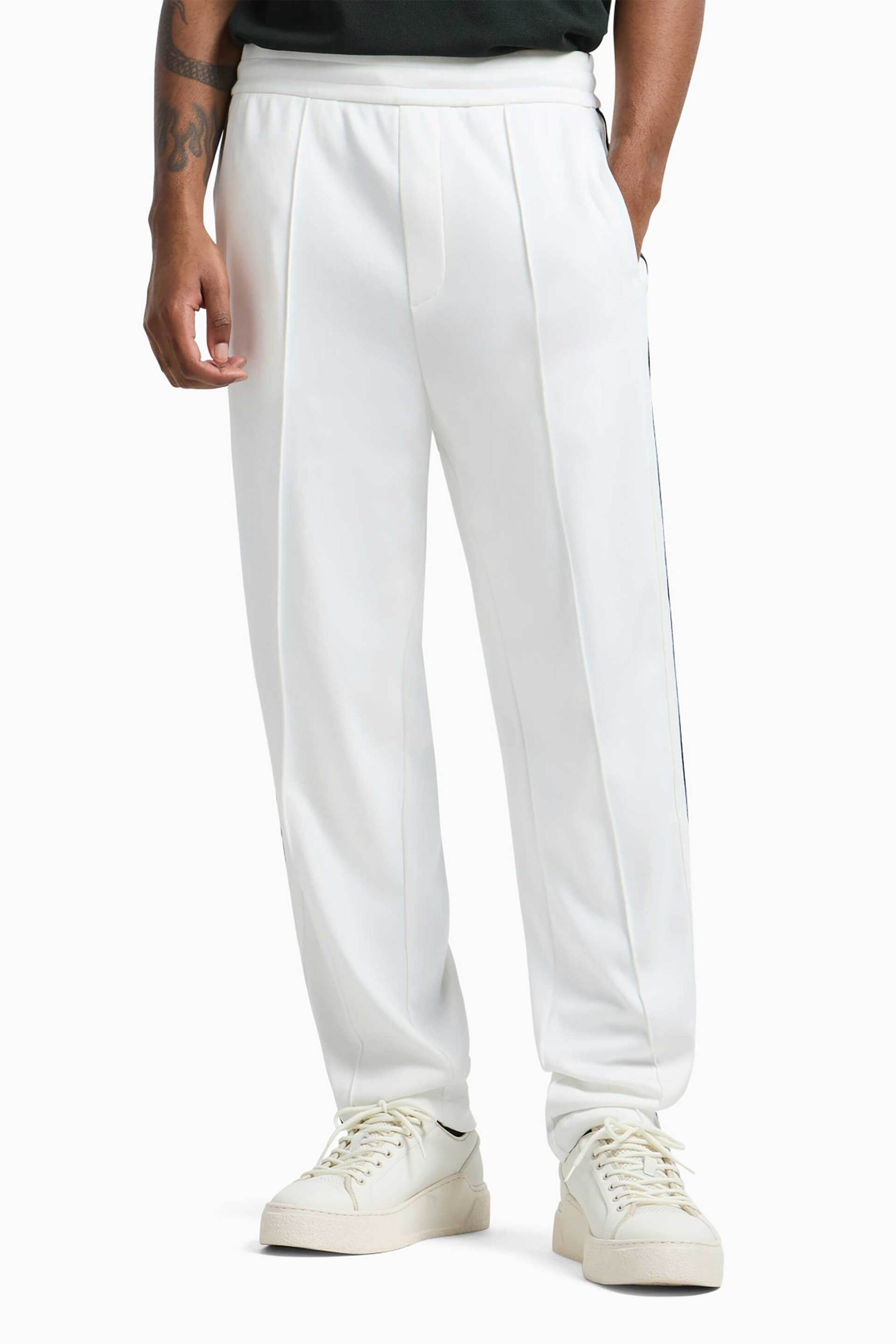 Armani Exchange ανδρικό παντελόνι μονόχρωμο Regular Fit - XM000308AF10365 Λευκό φωτογραφία