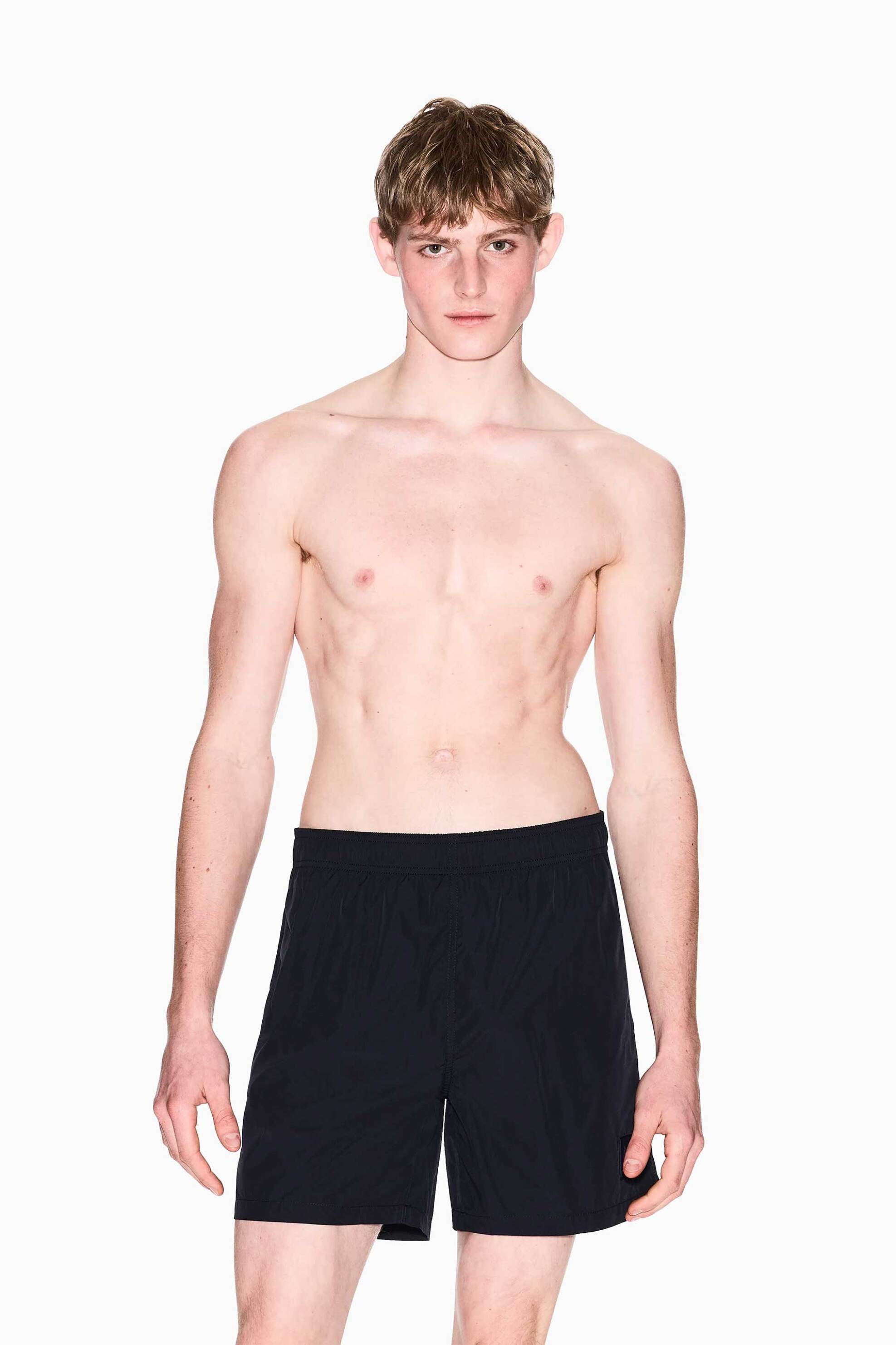 Armani Exchange ανδρικό μαγιό μονόχρωμο - XM000812AF13556 Σκούρο Μπλε