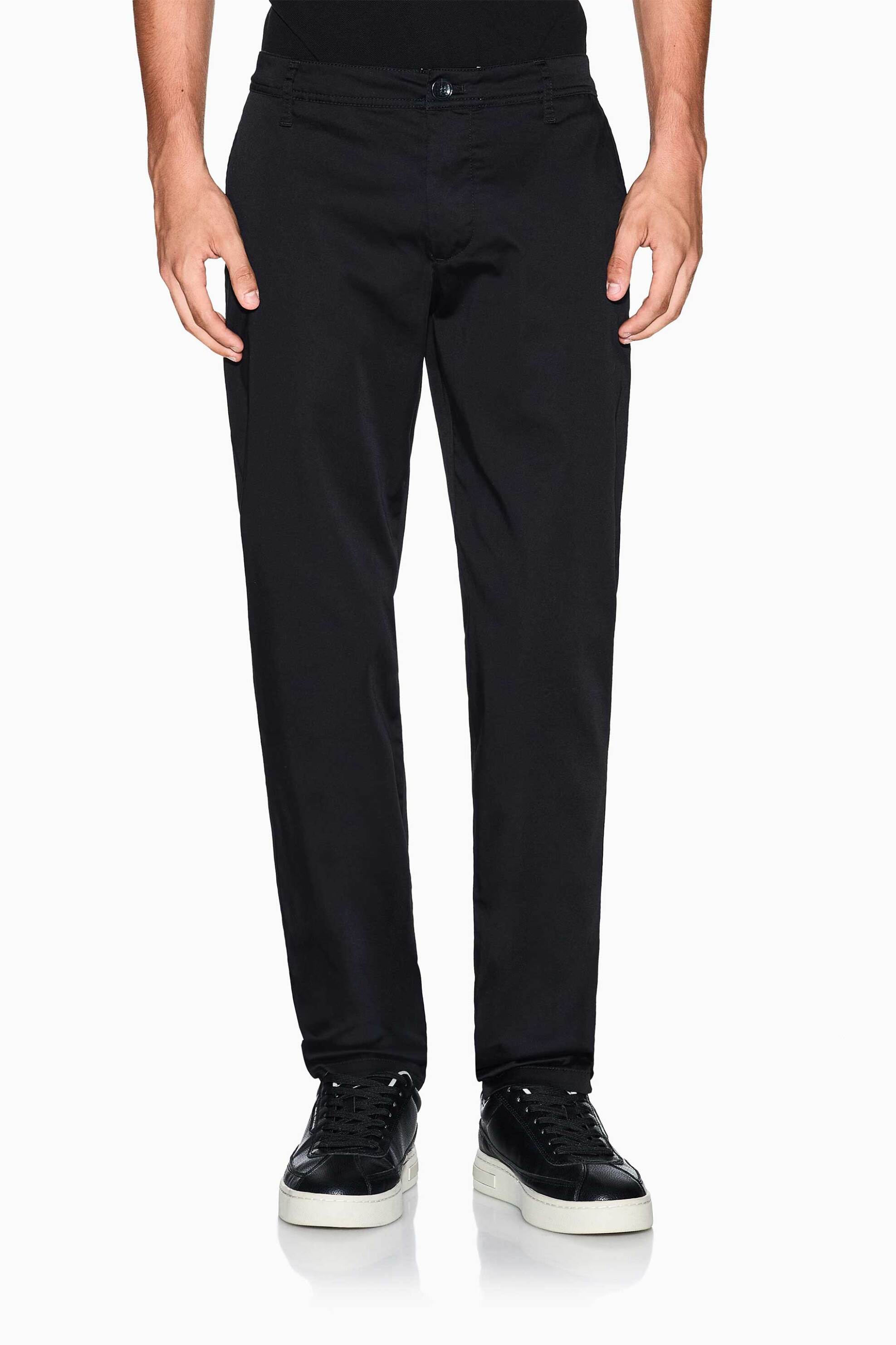 Armani Exchange ανδρικό παντελόνι chino Regular Fit - XM001162AF13236 Μαύρο φωτογραφία