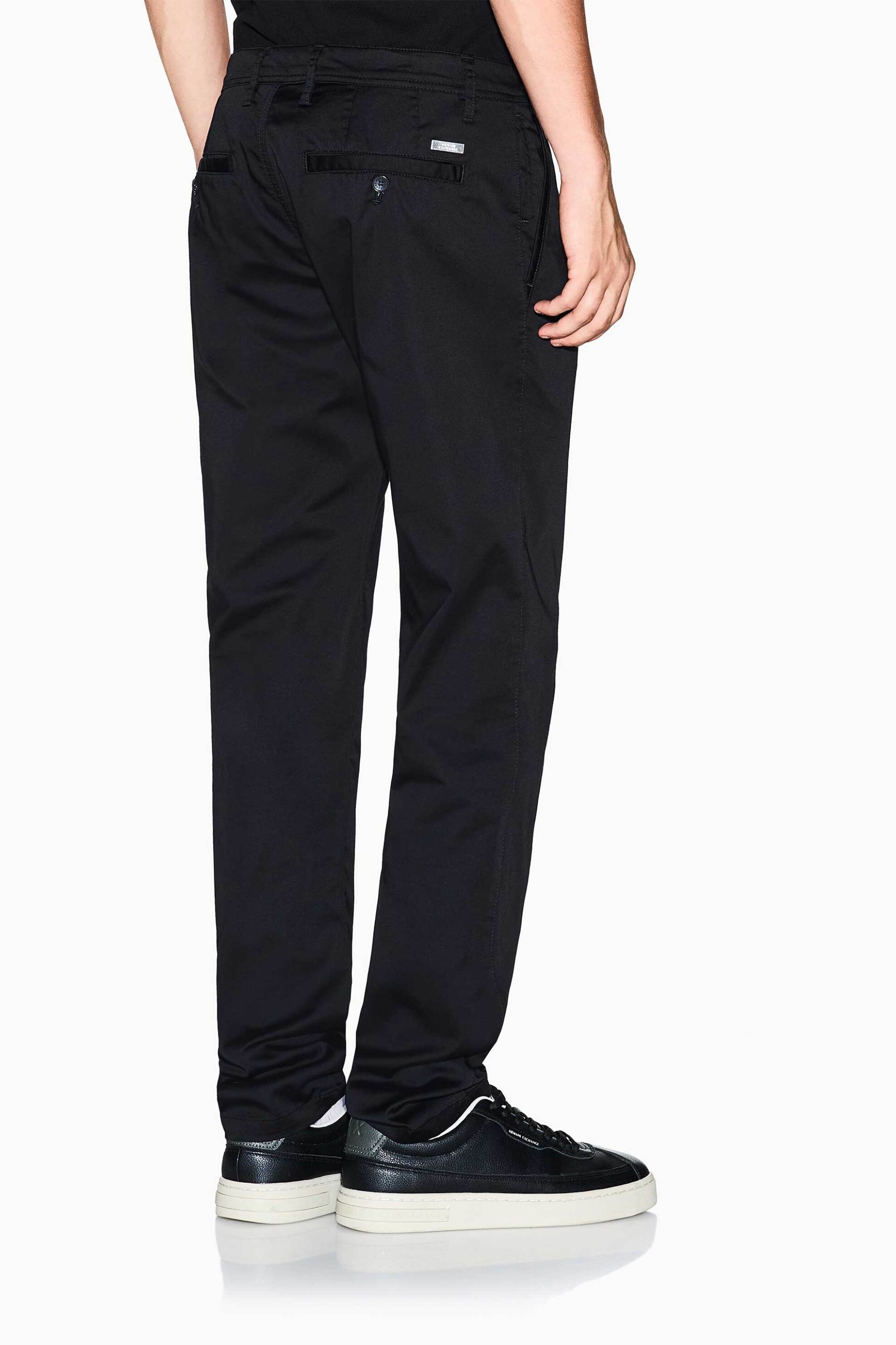 Armani Exchange ανδρικό παντελόνι chino Regular Fit - XM001162AF13236 Μαύρο φωτογραφία