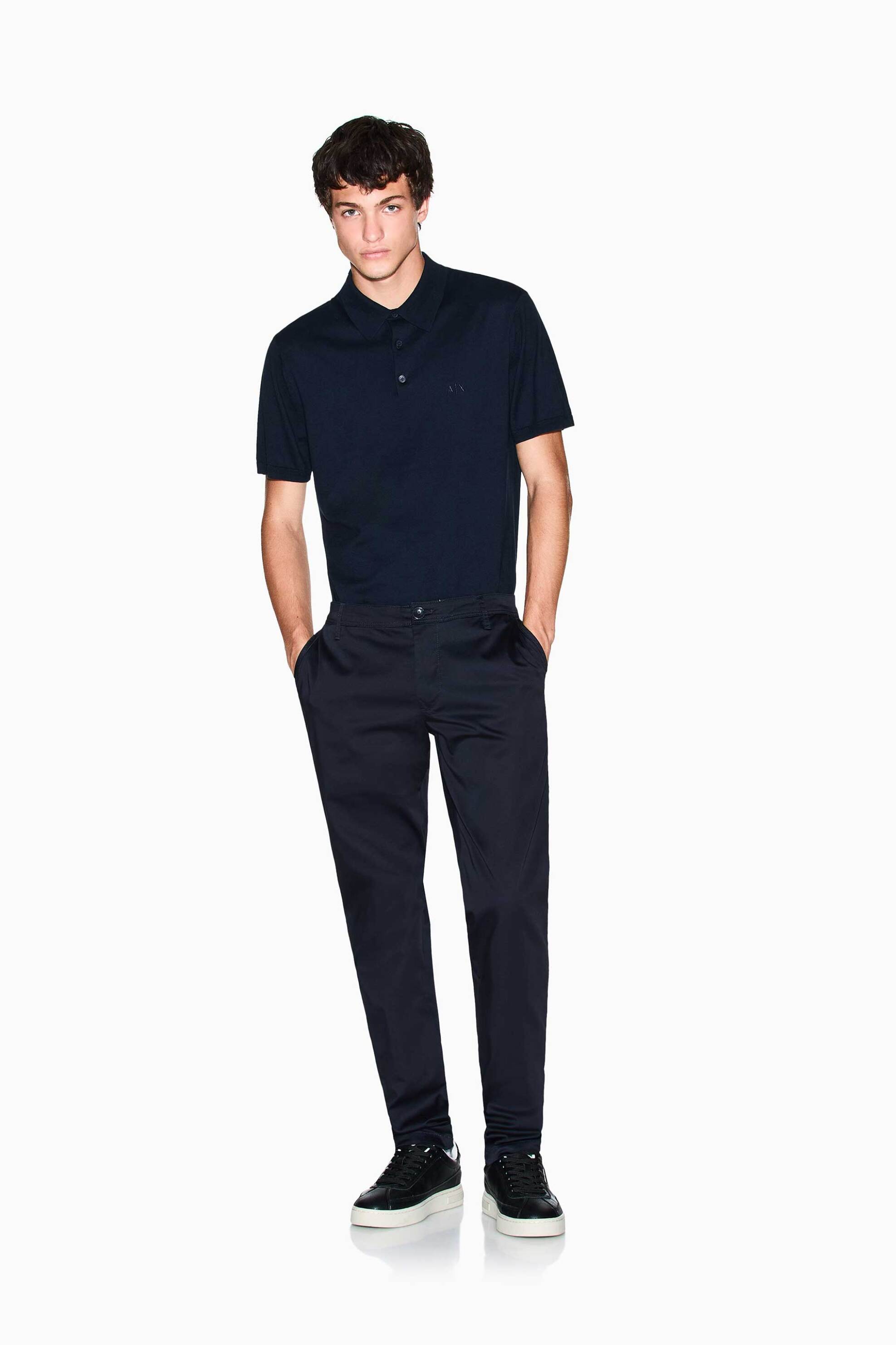 Armani Exchange ανδρικό παντελόνι chino Regular Fit - XM001162AF13236 Σκούρο Μπλε