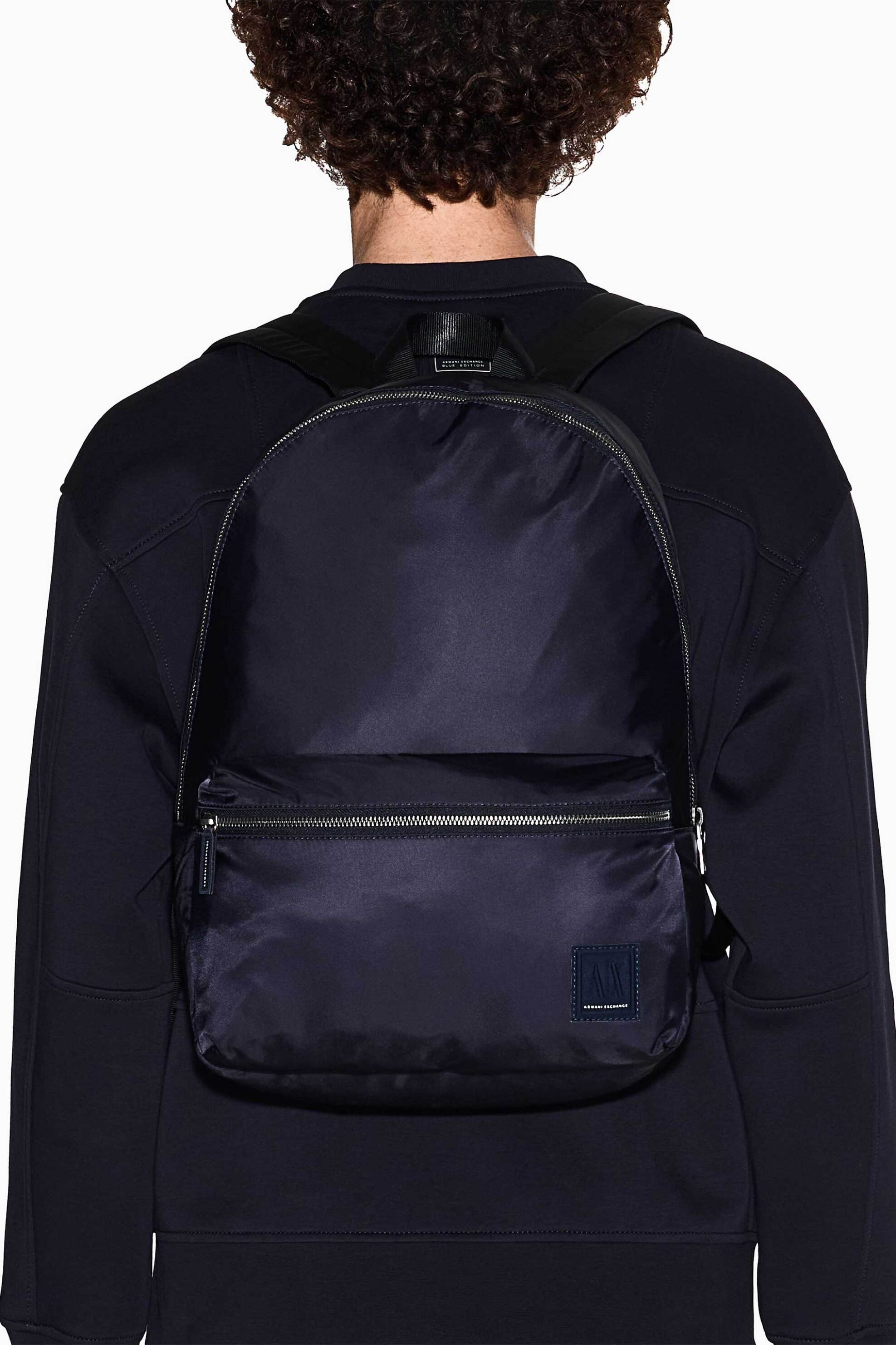 Armani Exchange Ανδρικό Backpack Μονόχρωμο - Xm000030Af15129 Μαύρο