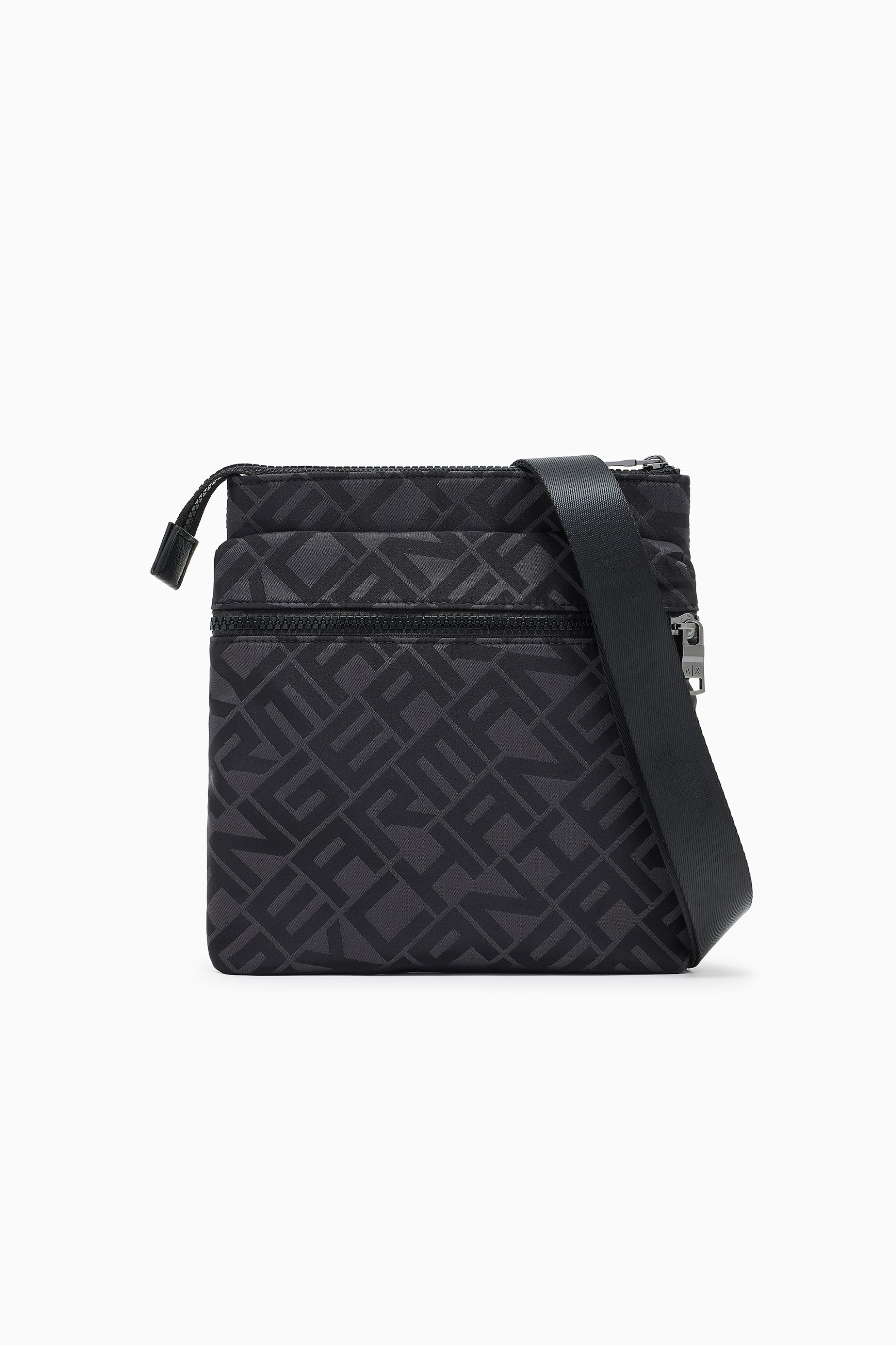 Armani Exchange ανδρικό τσαντάκι crossbody με all-over print - XM000854AF13926 Μαύρο