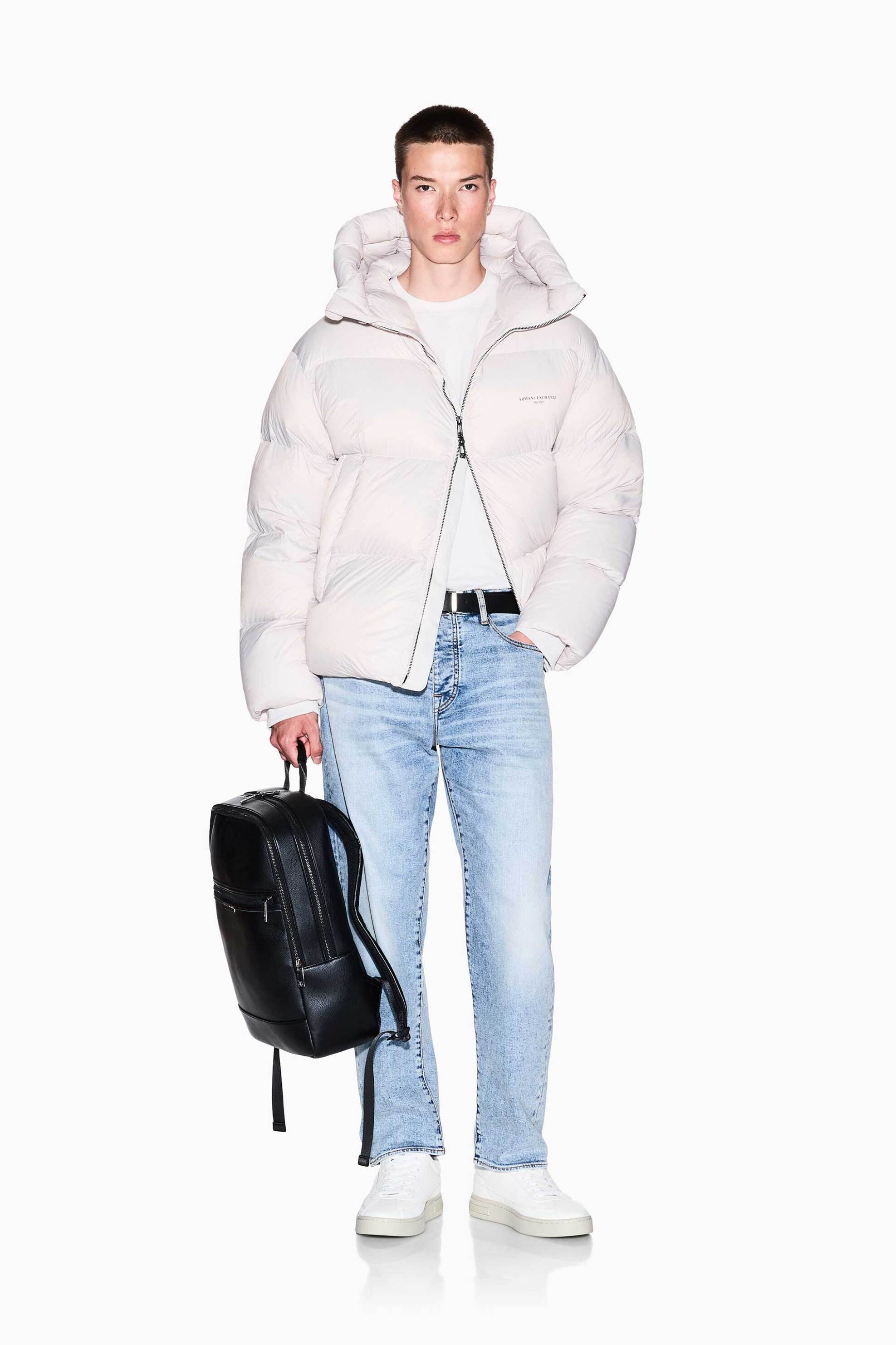 Armani Exchange ανδρικό τζιν παντελόνι πεντάτσεπο Slim Tapered Fit - XM000072AF18811 Denim Blue