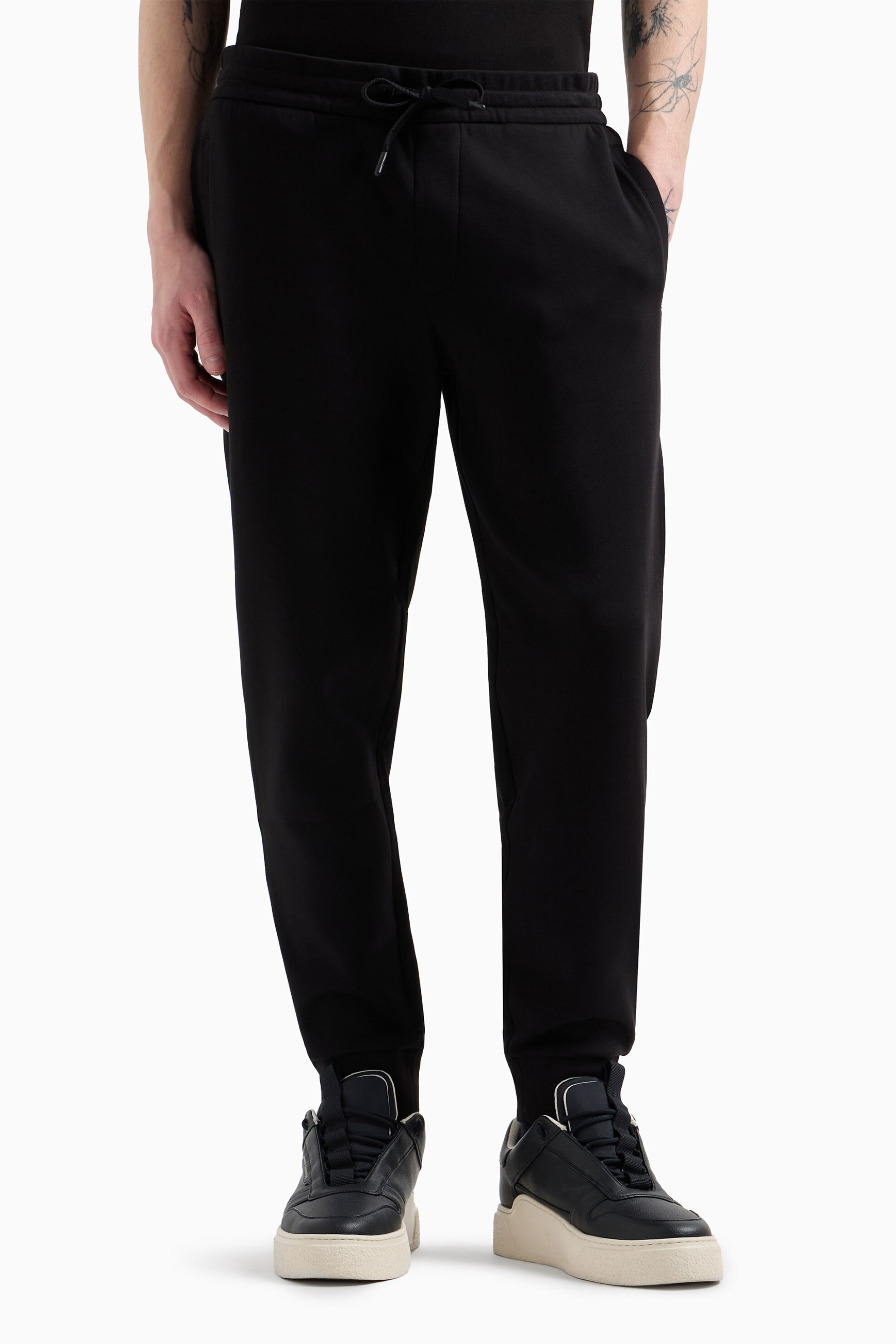 Armani Exchange ανδρικό παντελόνι φόρμας με ελαστική μέση - XM000373AF10818 Μαύρο φωτογραφία