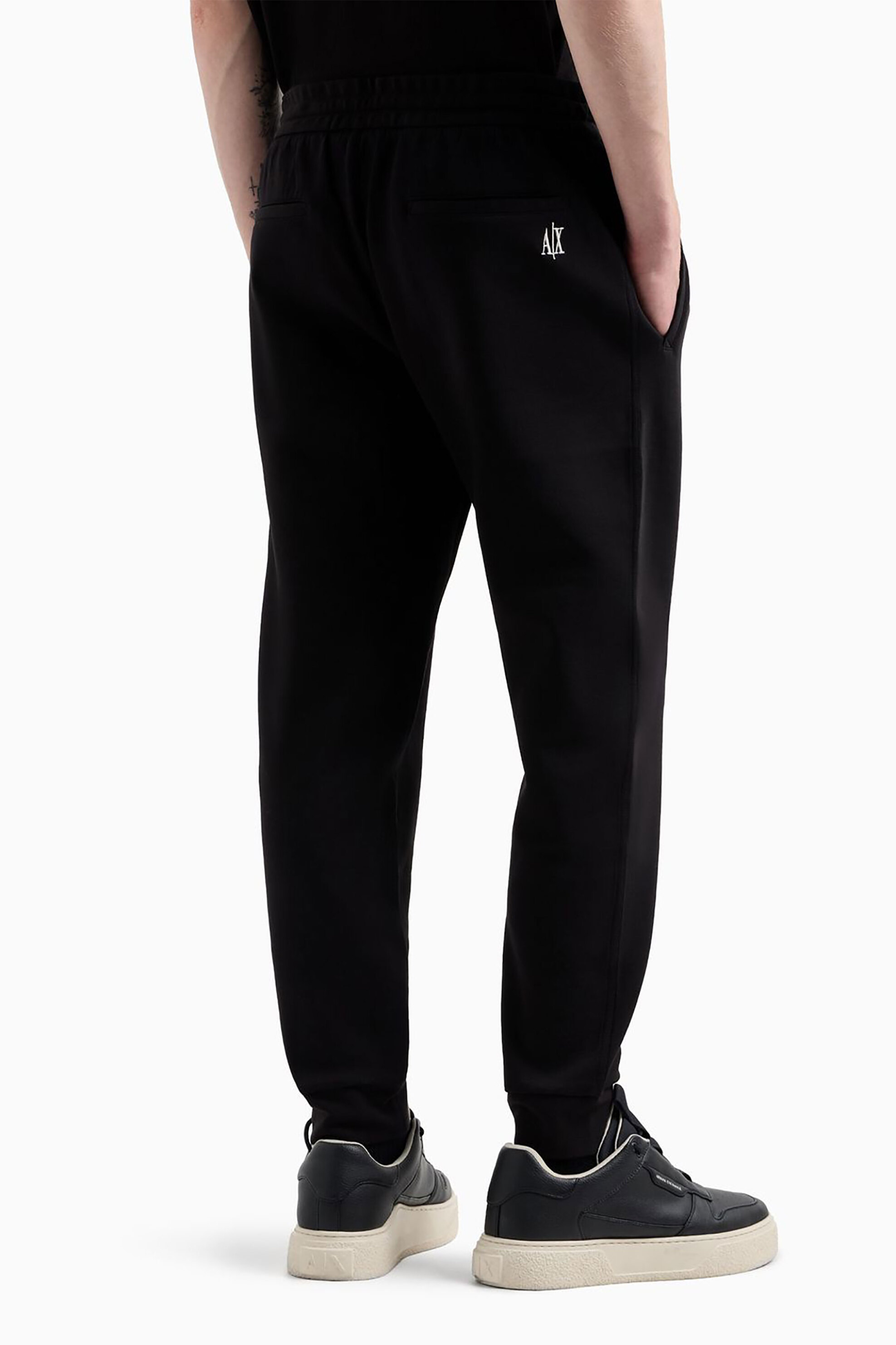 Armani Exchange ανδρικό παντελόνι φόρμας με ελαστική μέση - XM000373AF10818 Μαύρο φωτογραφία