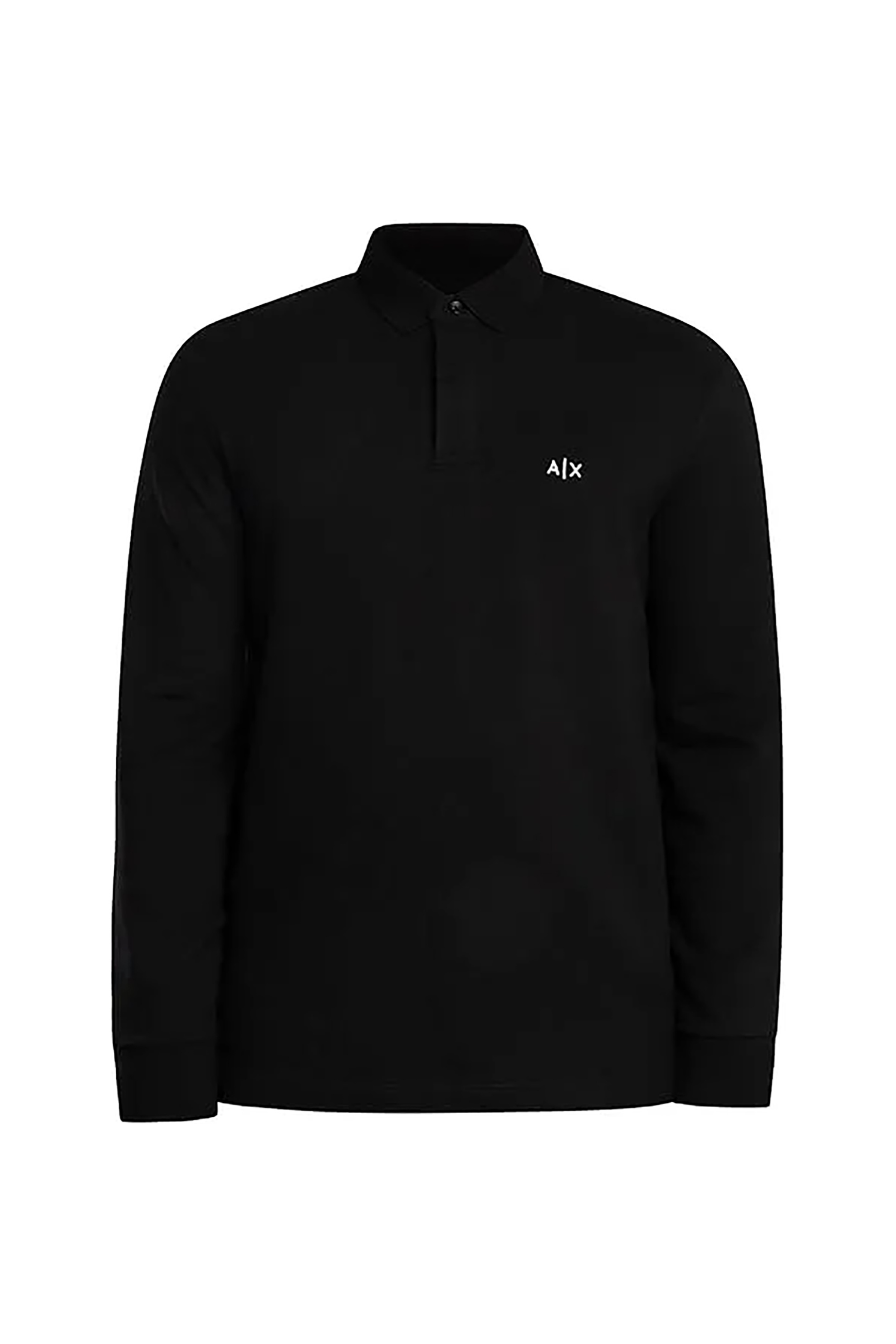 Armani Exchange ανδρική μπλούζα πόλο με κεντημένο λογότυπο - XM001288AF17321 Μαύρο