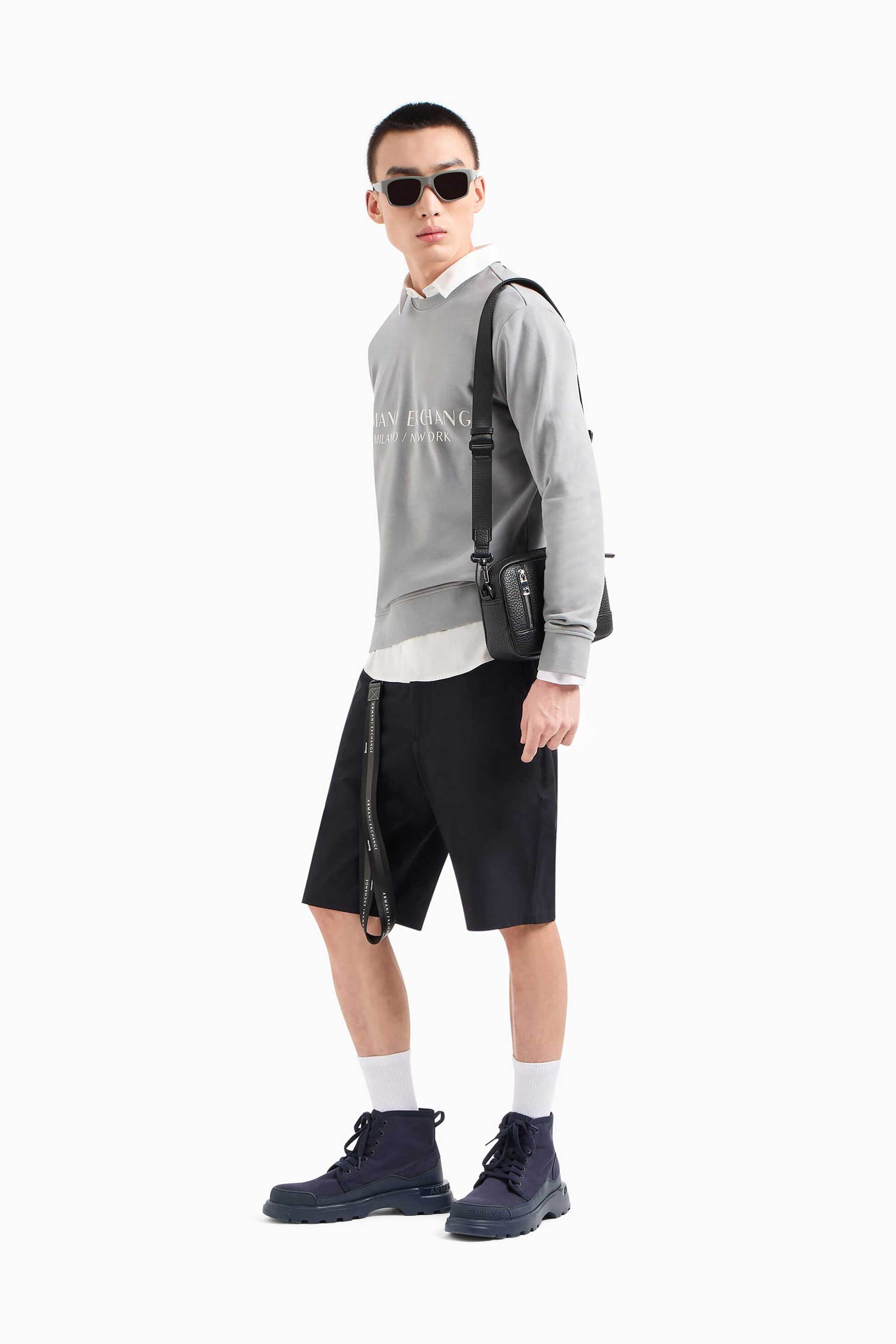 Armani Exchange ανδρική βερμούδα chinos - 8NZS49ZNYZZ Σκούρο Μπλε