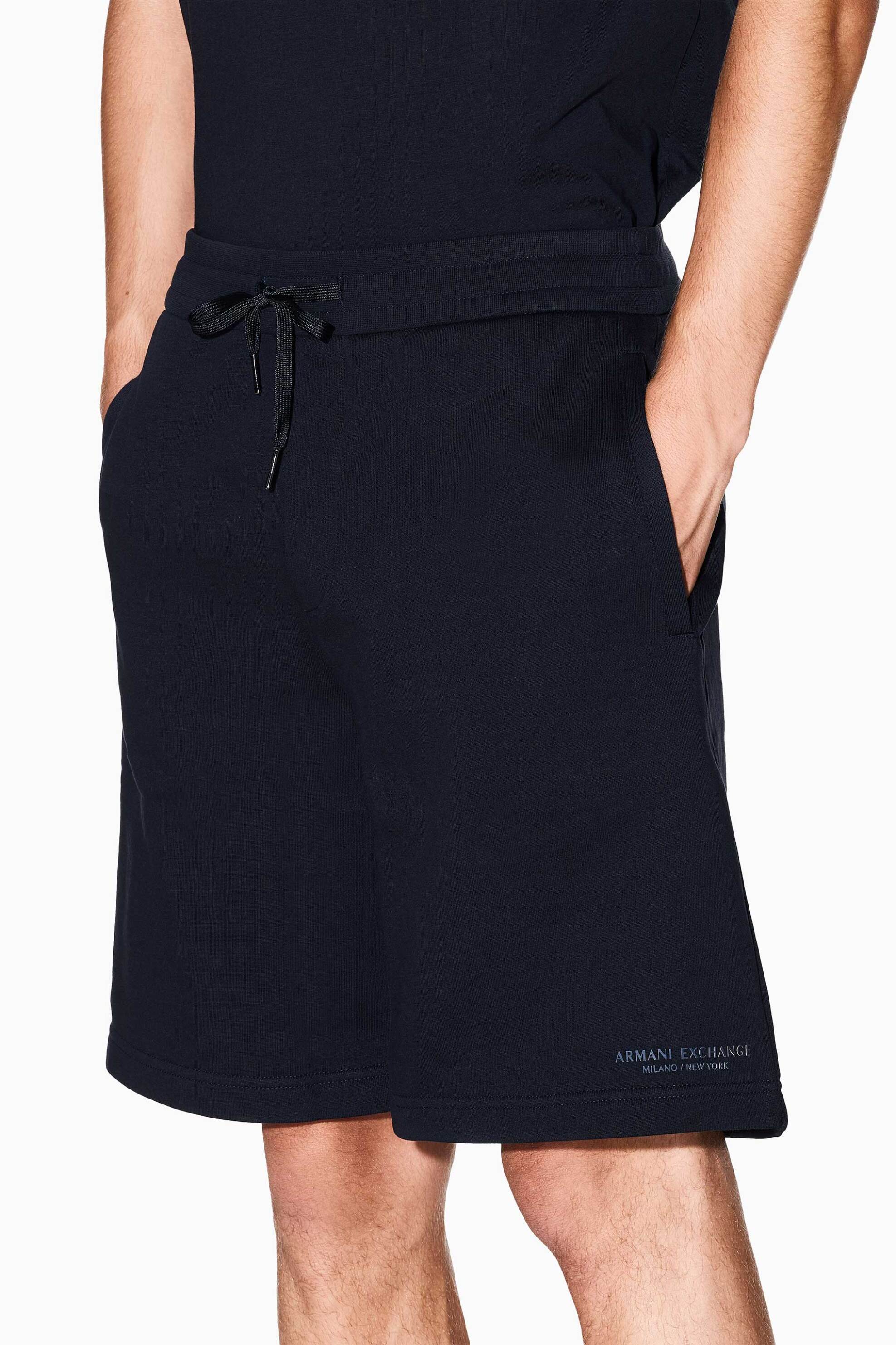 Armani Exchange Ανδρική Βερμούδα Μονόχρωμη - Xm001300Af20934 Σκούρο Μπλε