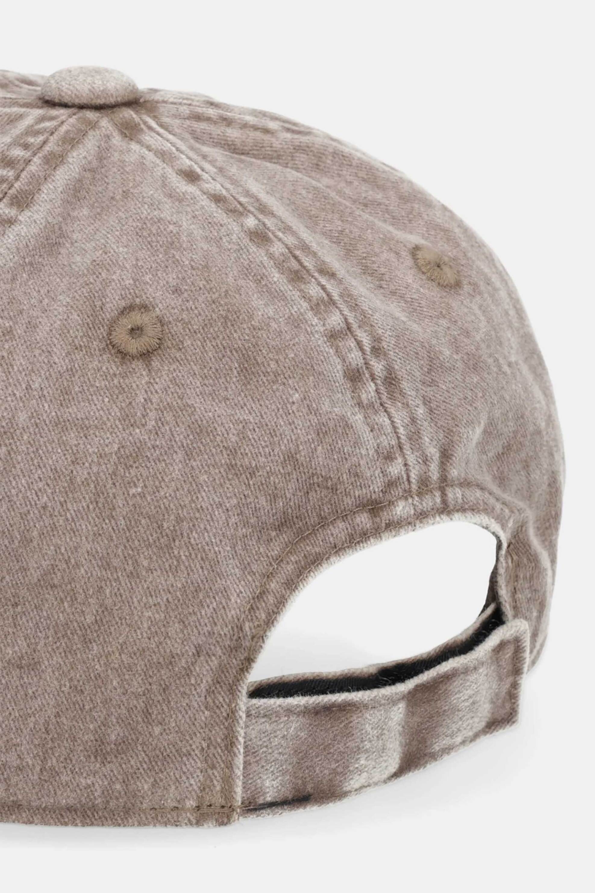 Armani Exchange ανδρικό καπέλο jockey με λογότυπο - XM002025AF15502 Μπεζ φωτογραφία