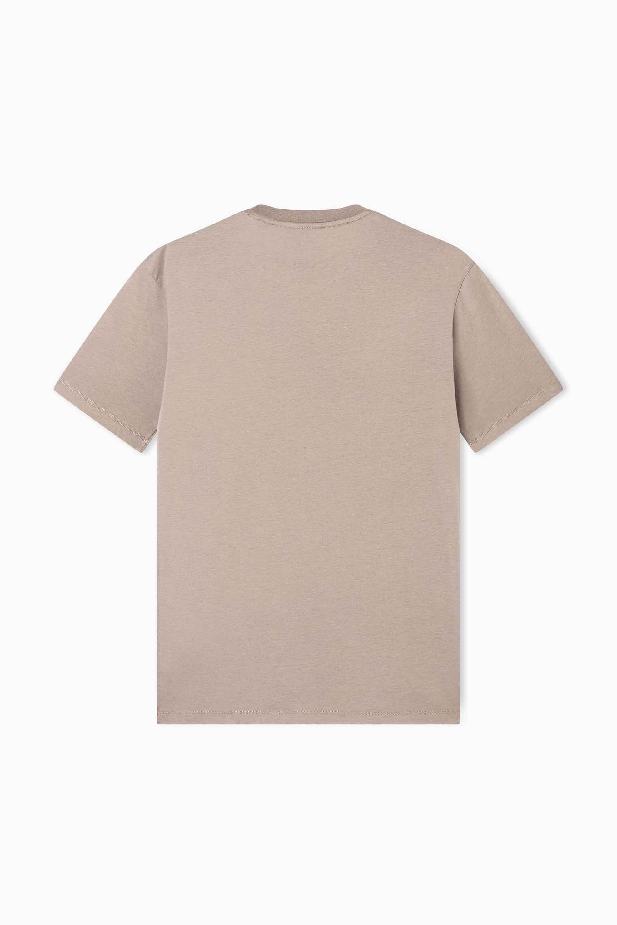 Armani Exchange Ανδρικό T-Shirt με Λογότυπο Regular Fit - Xm001784Af10356 Μπεζ