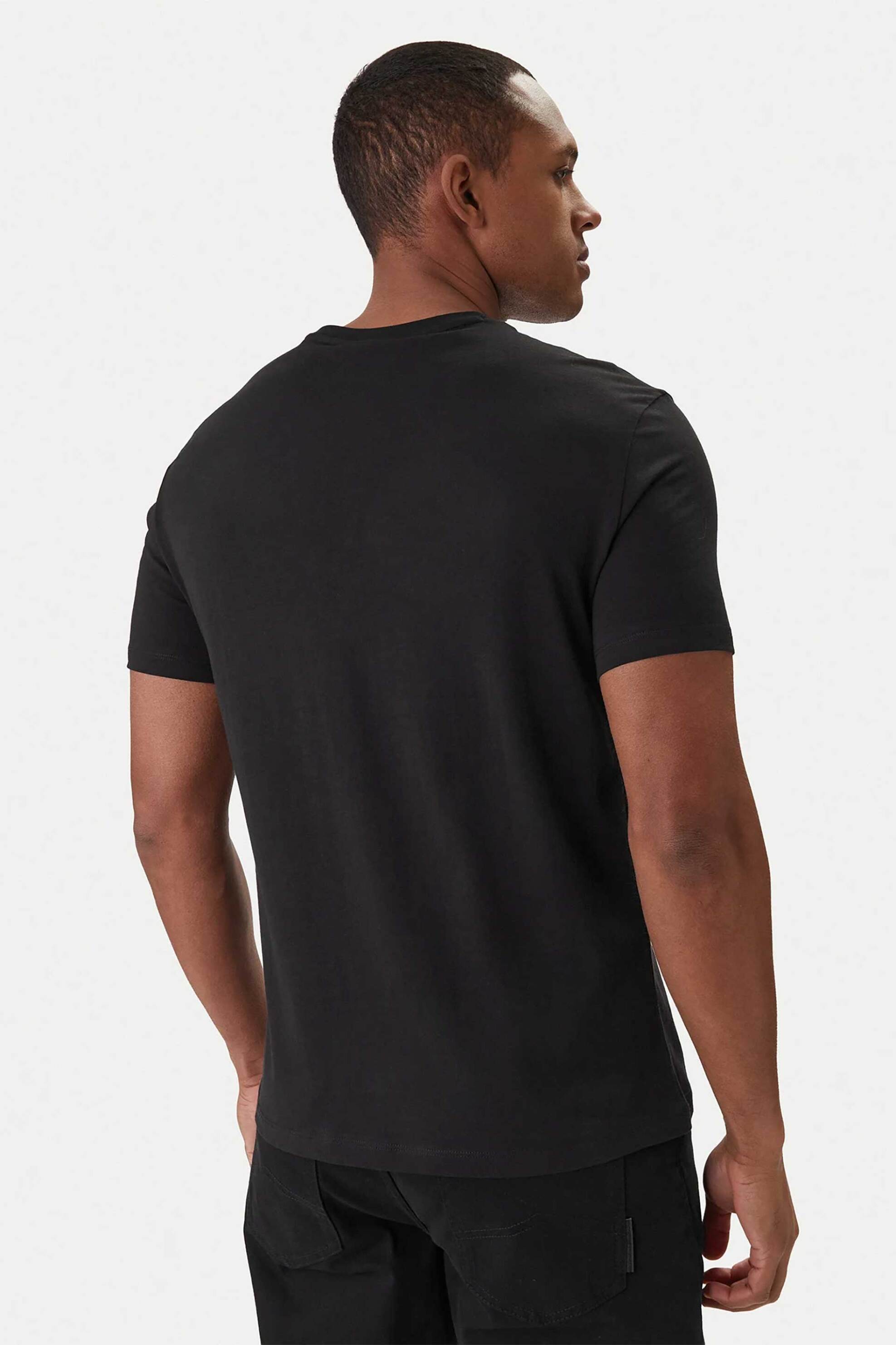 Armani Exchange Ανδρικό T-Shirt με Logo Print Slim Fit - Xm002683Af10356 Μαύρο