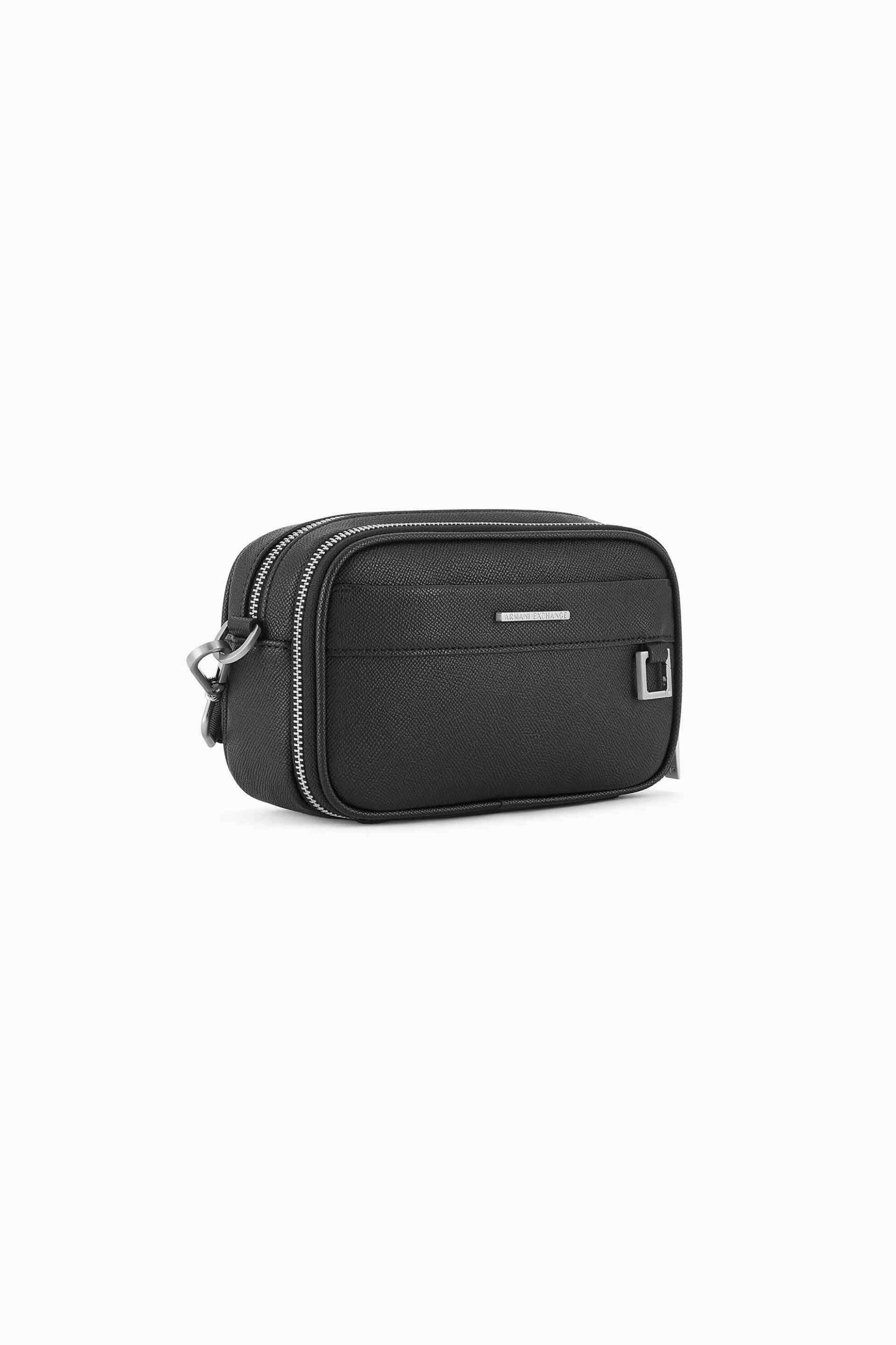 Armani Exchange ανδρικό νεσεσέρ με μεταλλικό λογότυπο - XM002040AF19931 Μαύρο φωτογραφία