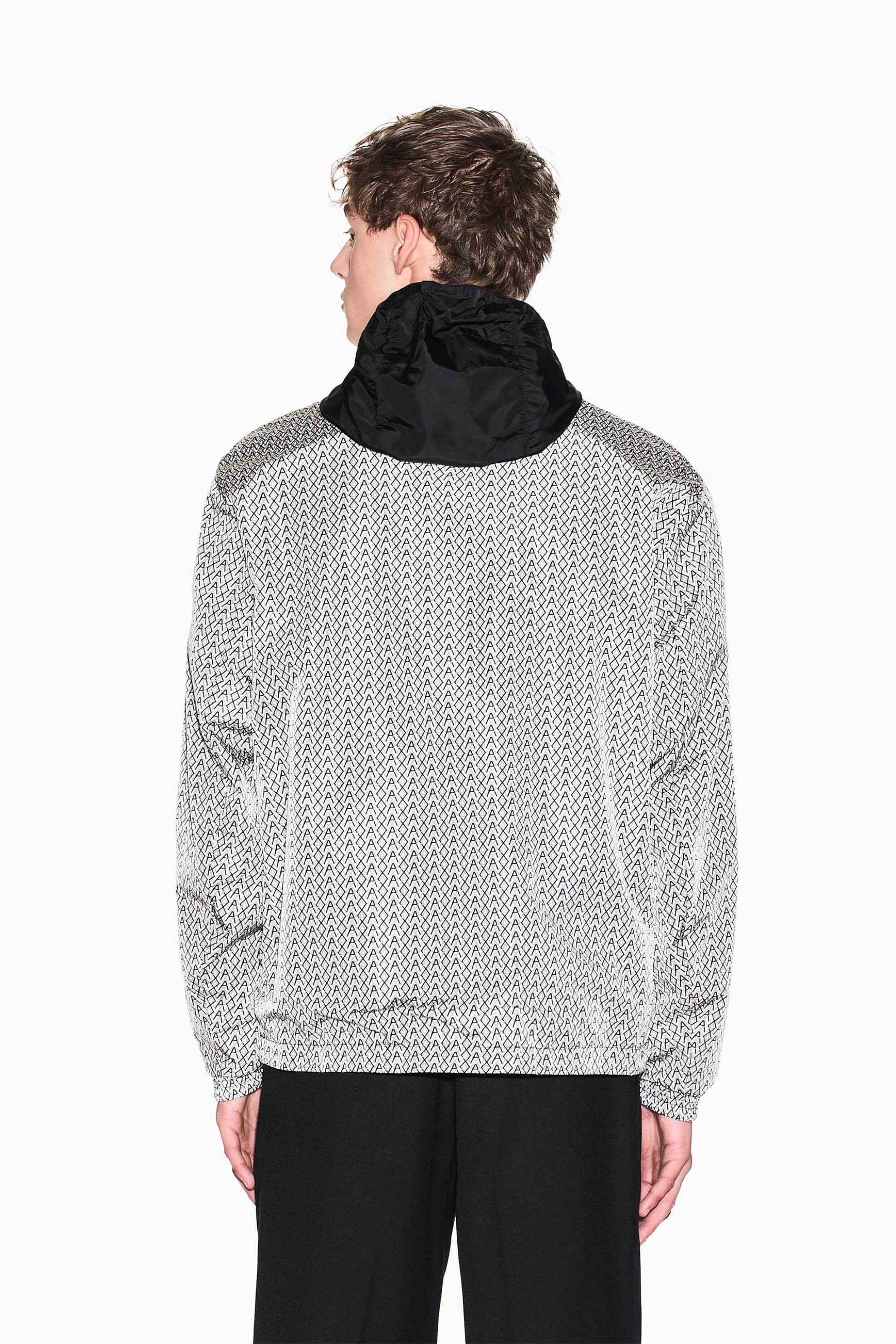 Armani Exchange ανδρικό jacket διπλής όψης με κουκούλα Regular Fit - XM001830AF18579 Ασπρόμαυρο φωτογραφία