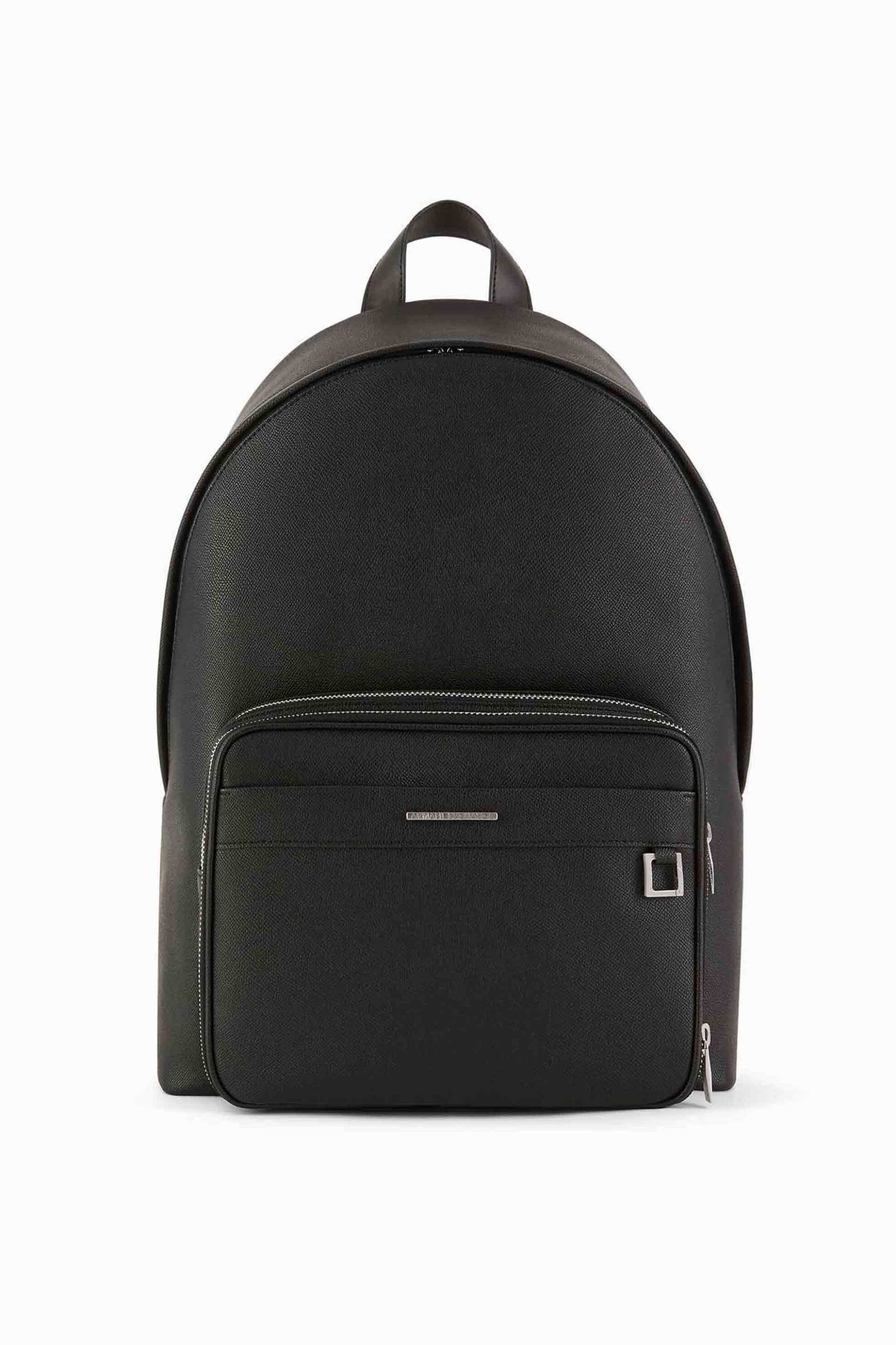 Armani Exchange ανδρικό backpack με μεταλλικό λογότυπο - XM002036AF19931 Μαύρο